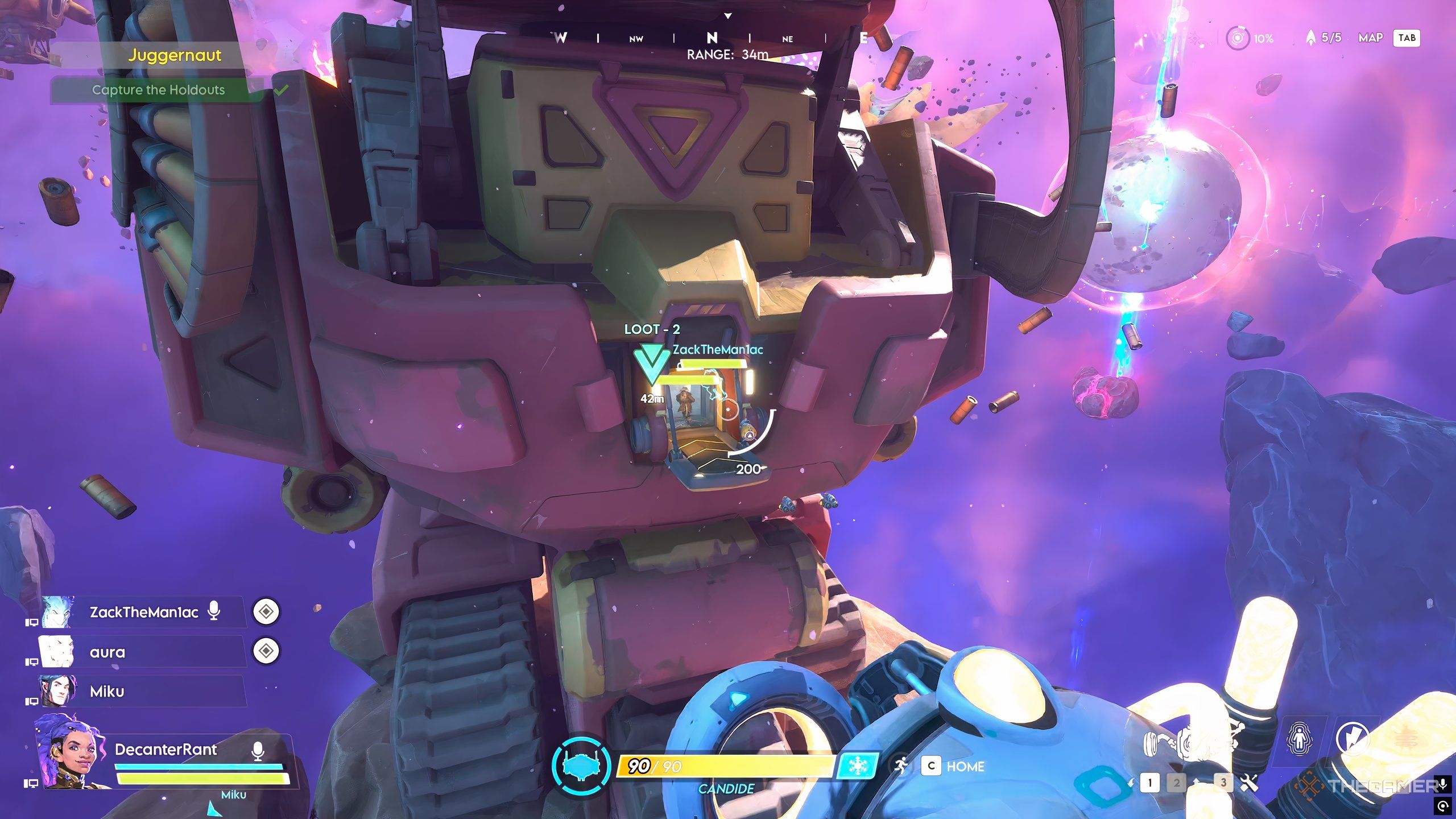 A player that flows through space in Wildgate.