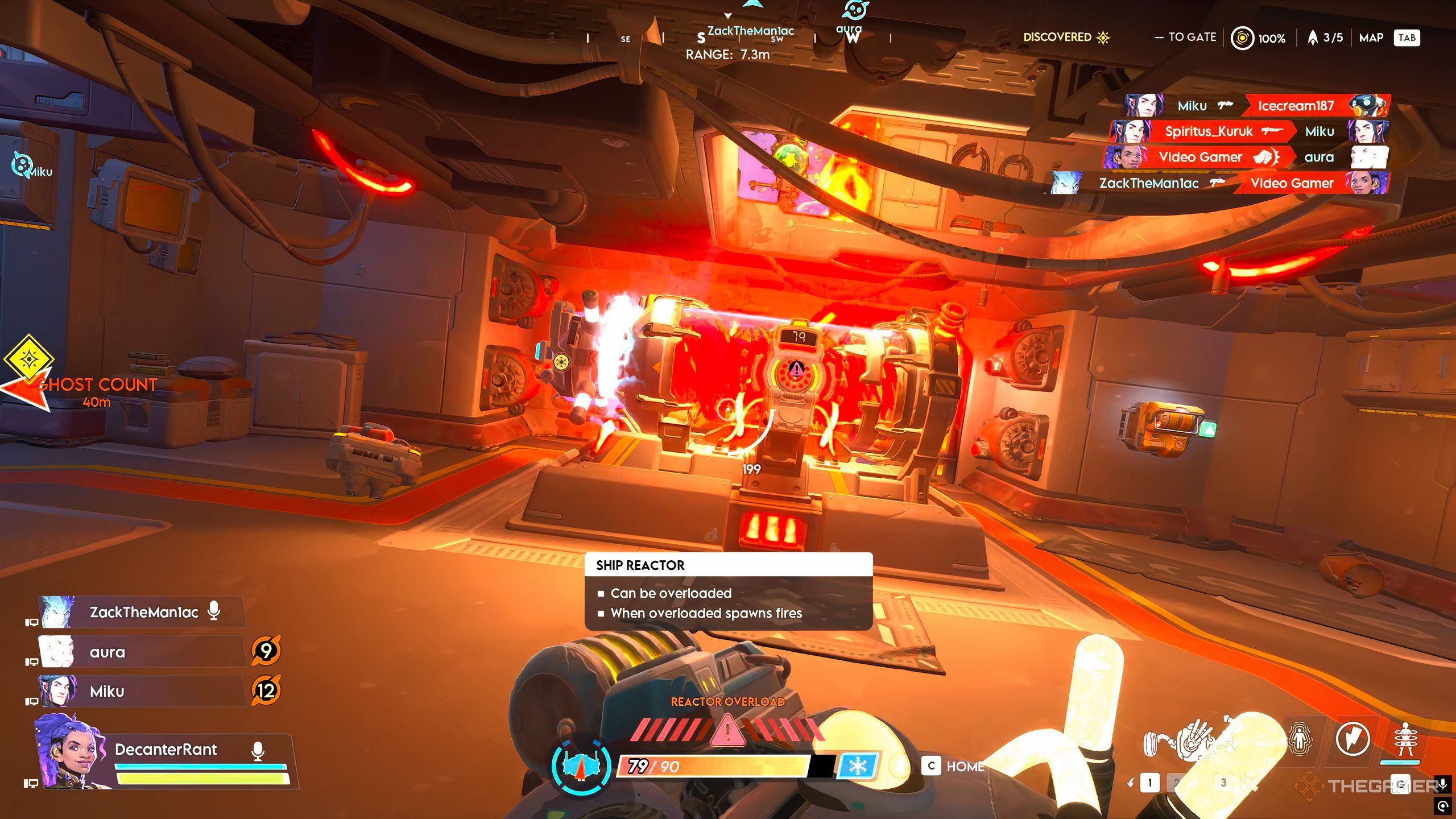 A reactor capturing fire in Wildgate.