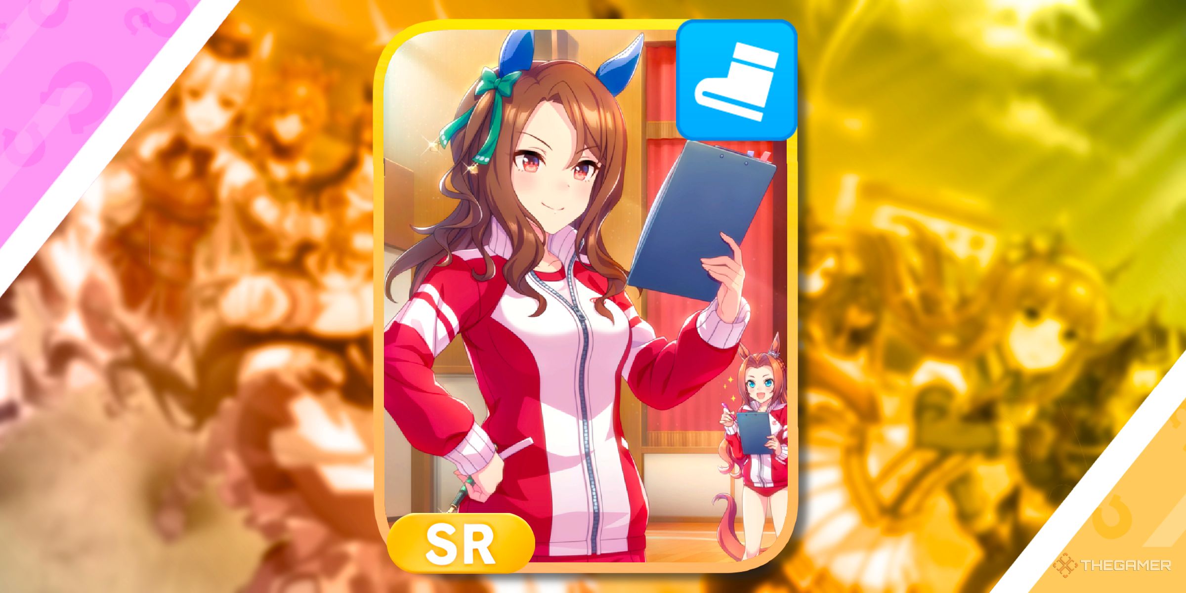 SR King Halo [First-Rate Plan] Speed Support Card from Umamusume: Pretty Derby.