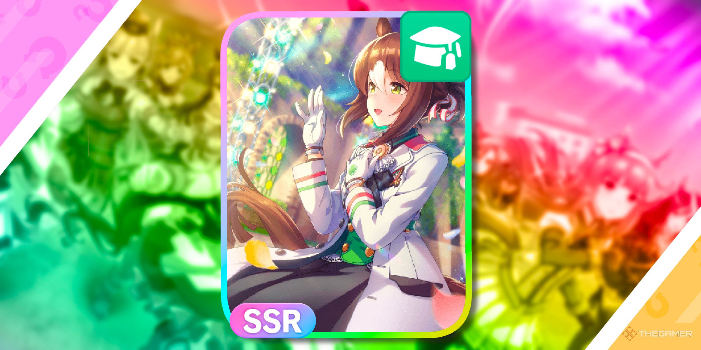 SSR Fine Motion [Wave Of Gratitude] Wit Support Card from Umamusume: Pretty Derby.