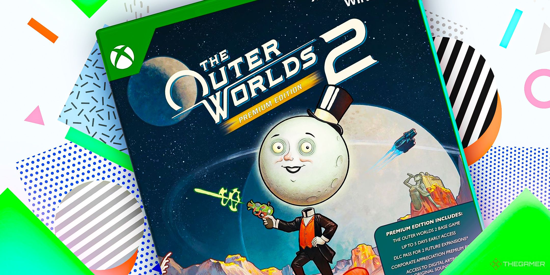 The Outer Worlds 2 in an Xbox game case.