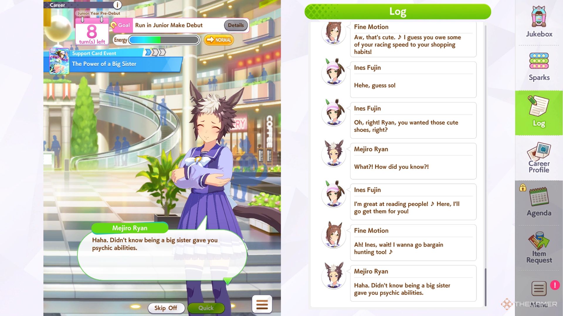 Amomsomy is laughing at the beautiful derby Majiro Ryan mall.