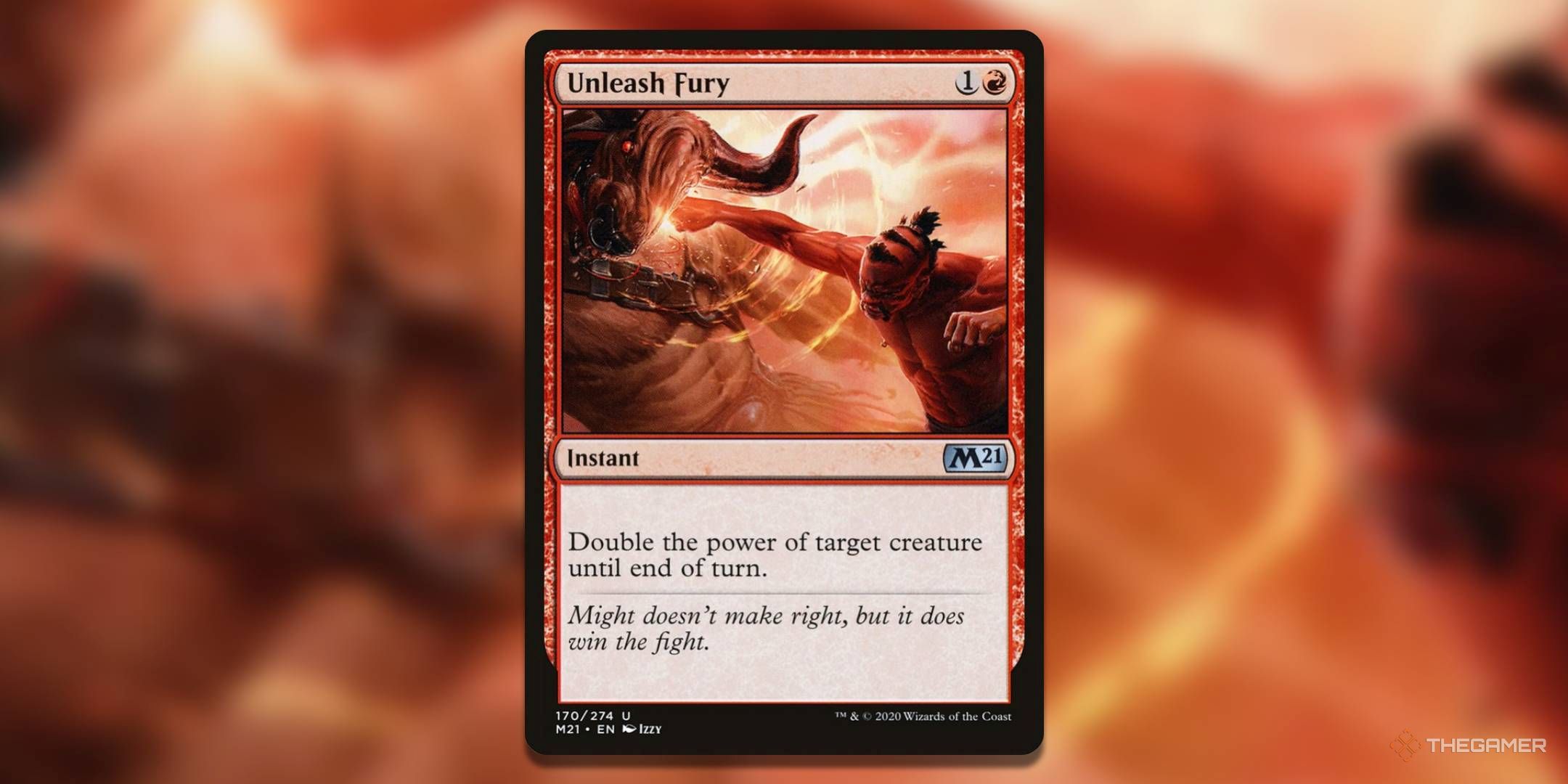 Magic: The Gathering 'S Core Set 2021 locked fury card.