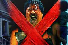 Benedict Wong from Weapons photoshopped into the poster for Ti West's X.