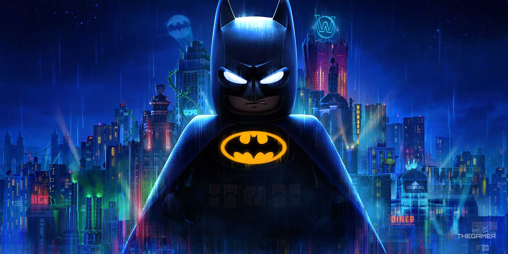 The key art for Lego Batman: Legacy of the Dark Knight.