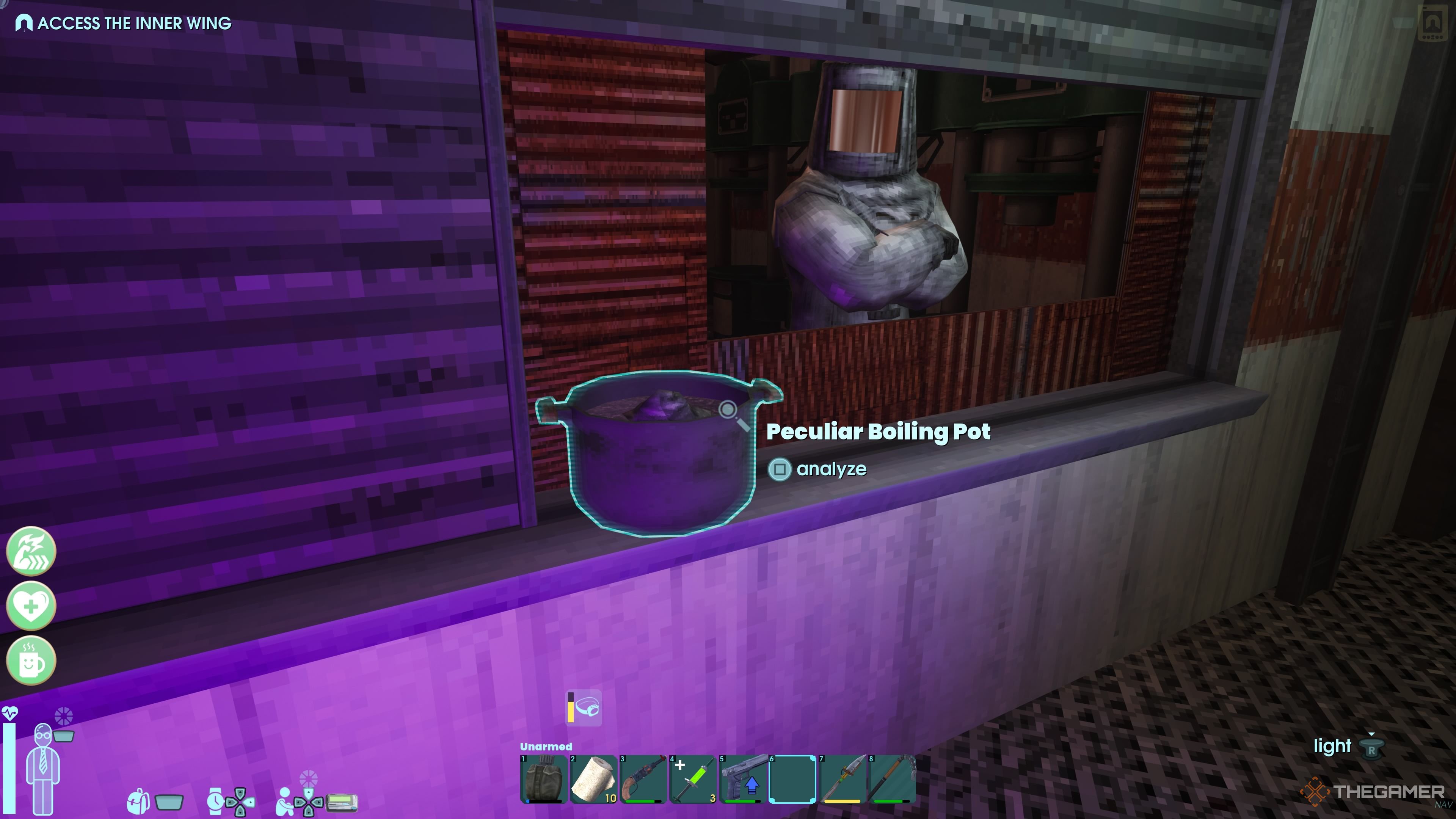 Player characters that the blacksmiths investigate a unique boiling pot nearby as non -biological factors.