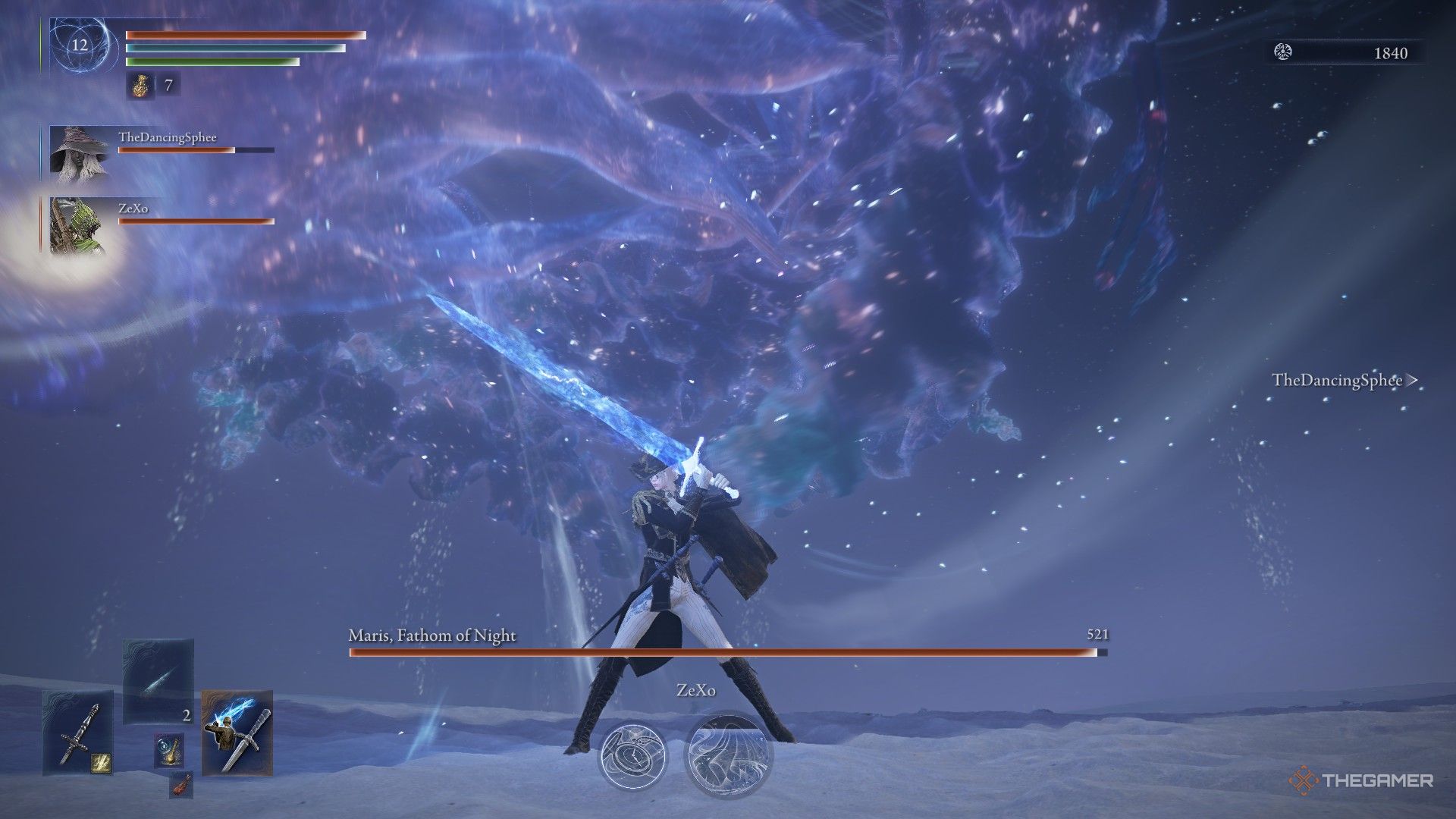 The Duke uses a storm caller for Maris, an Everdark sovereignty of Elden Ring NightReign.