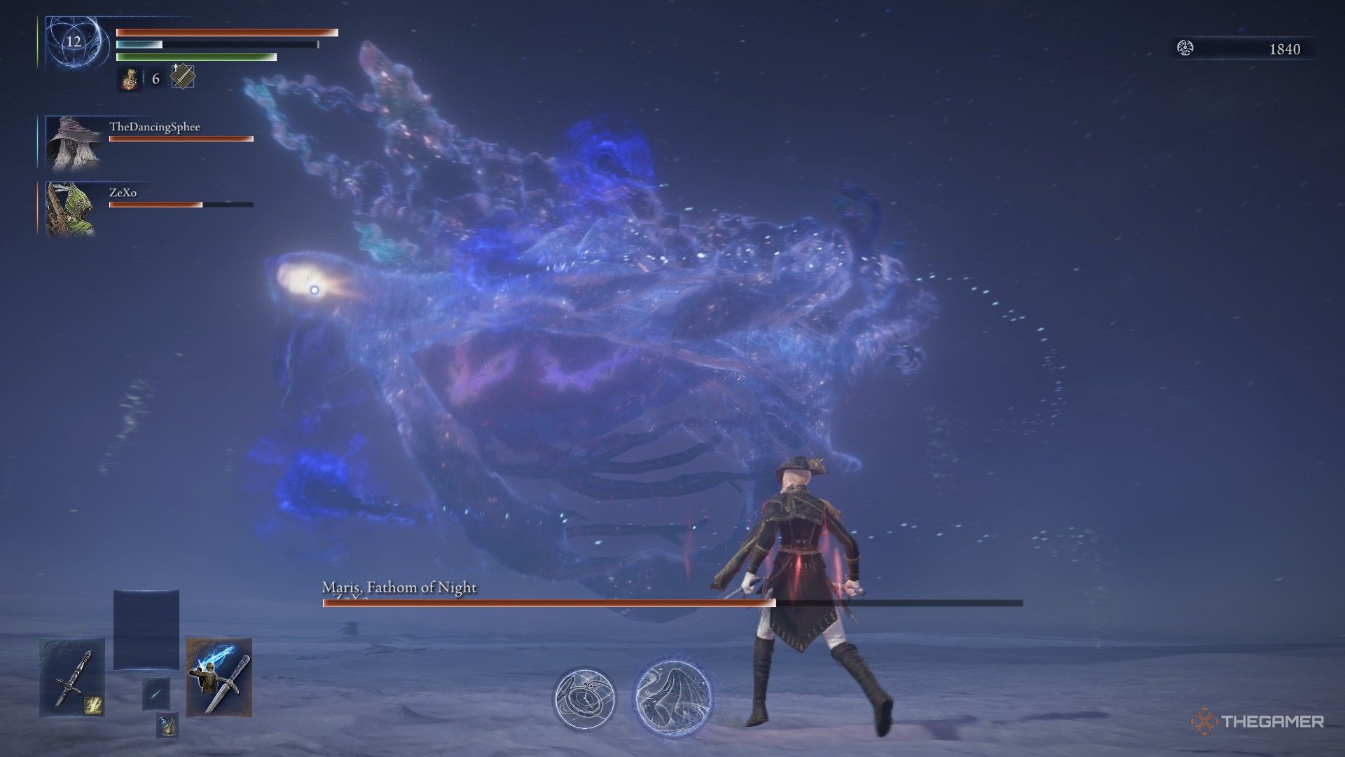 Duchess is locked in Maris, riding a dart with the Night Crown of Elden Ring Nightreign.