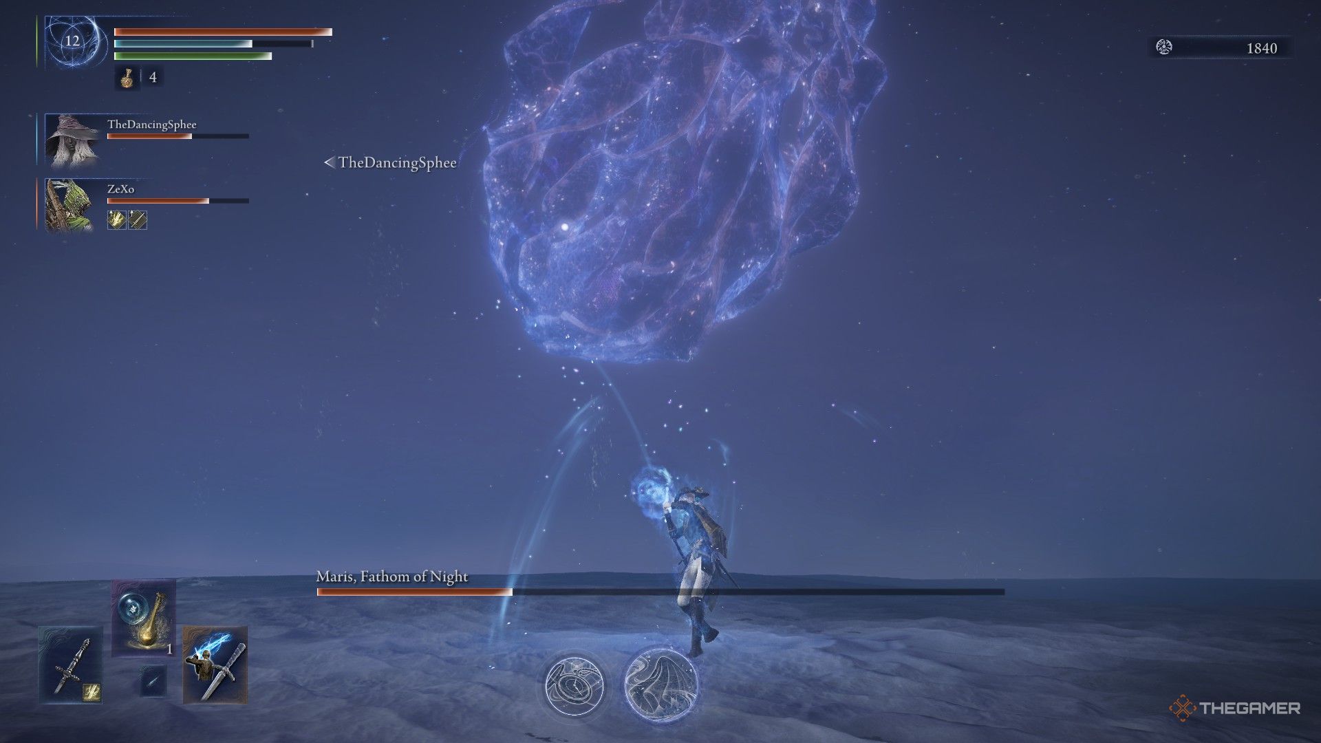 As Everdark August falls from the sky of Elden Ring Nightreign, Duchess is suspected of having a storm ruler.