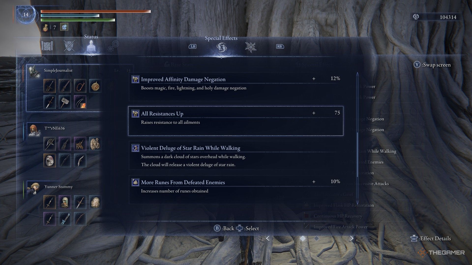 Wylder examines his characteristics and emphasizes all resistance with the effect of Elden Ring Nightreign.