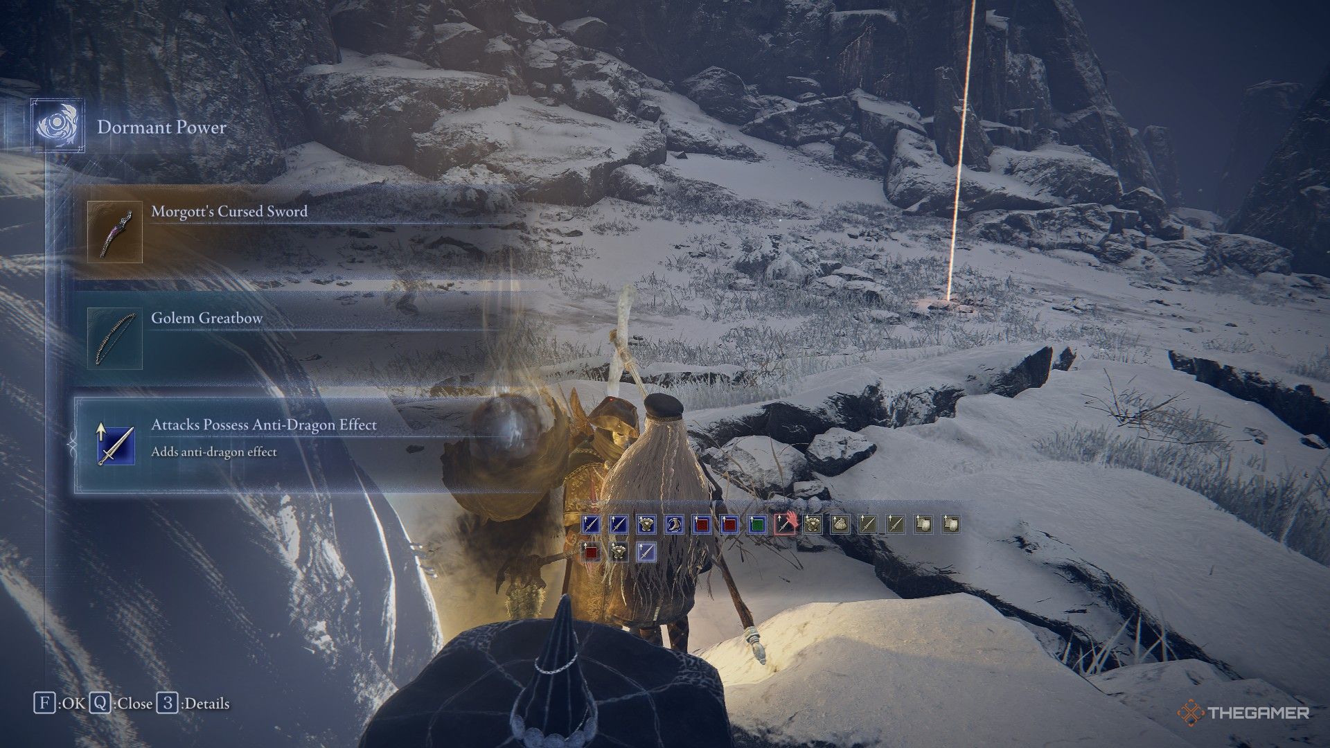 Revenant picks up the Anti Dragon Effect from the dragon on the Mountaintop in Elden Ring Nightreign.