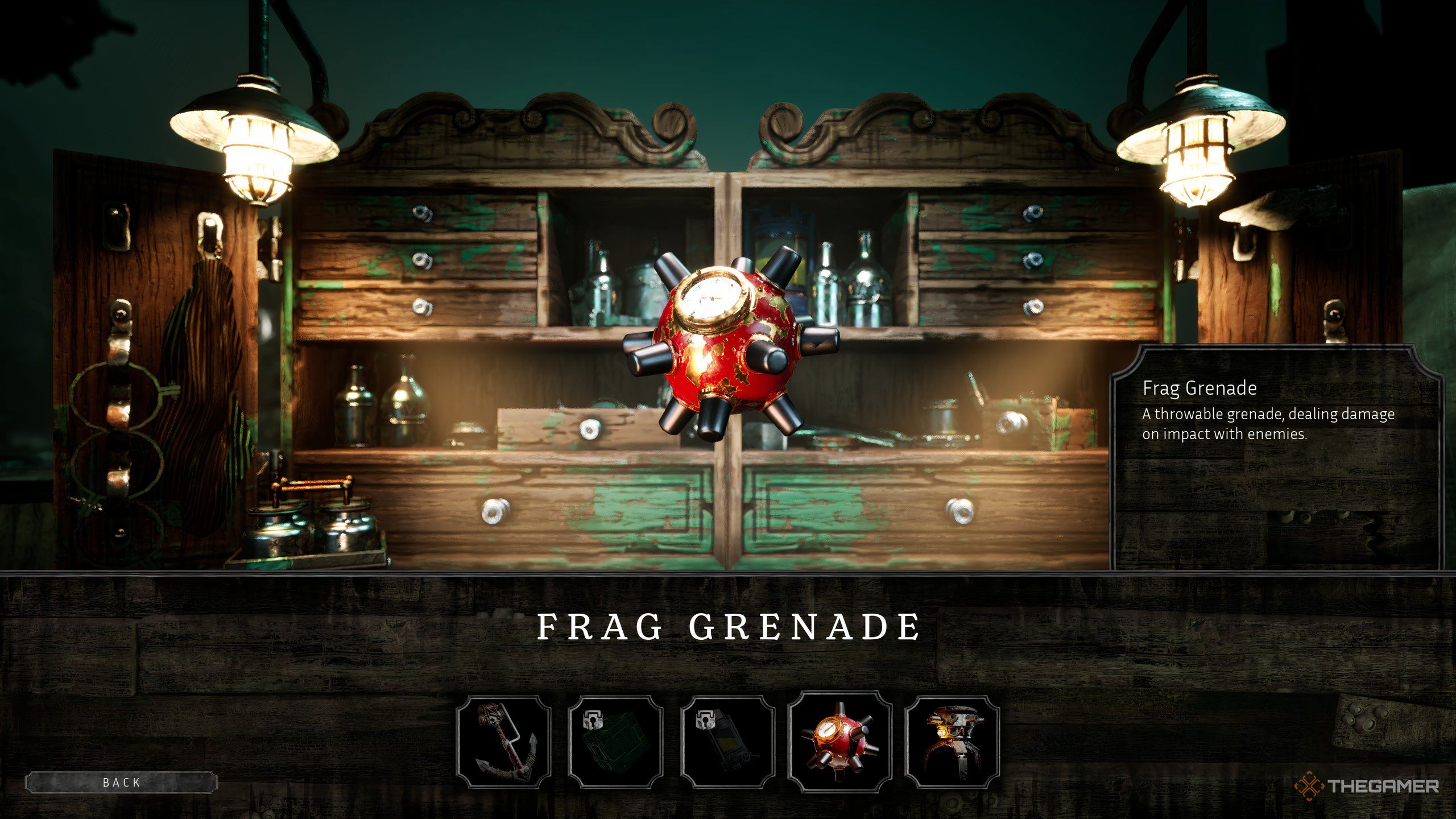 The Fraggranad in the workshop in Abyssus.