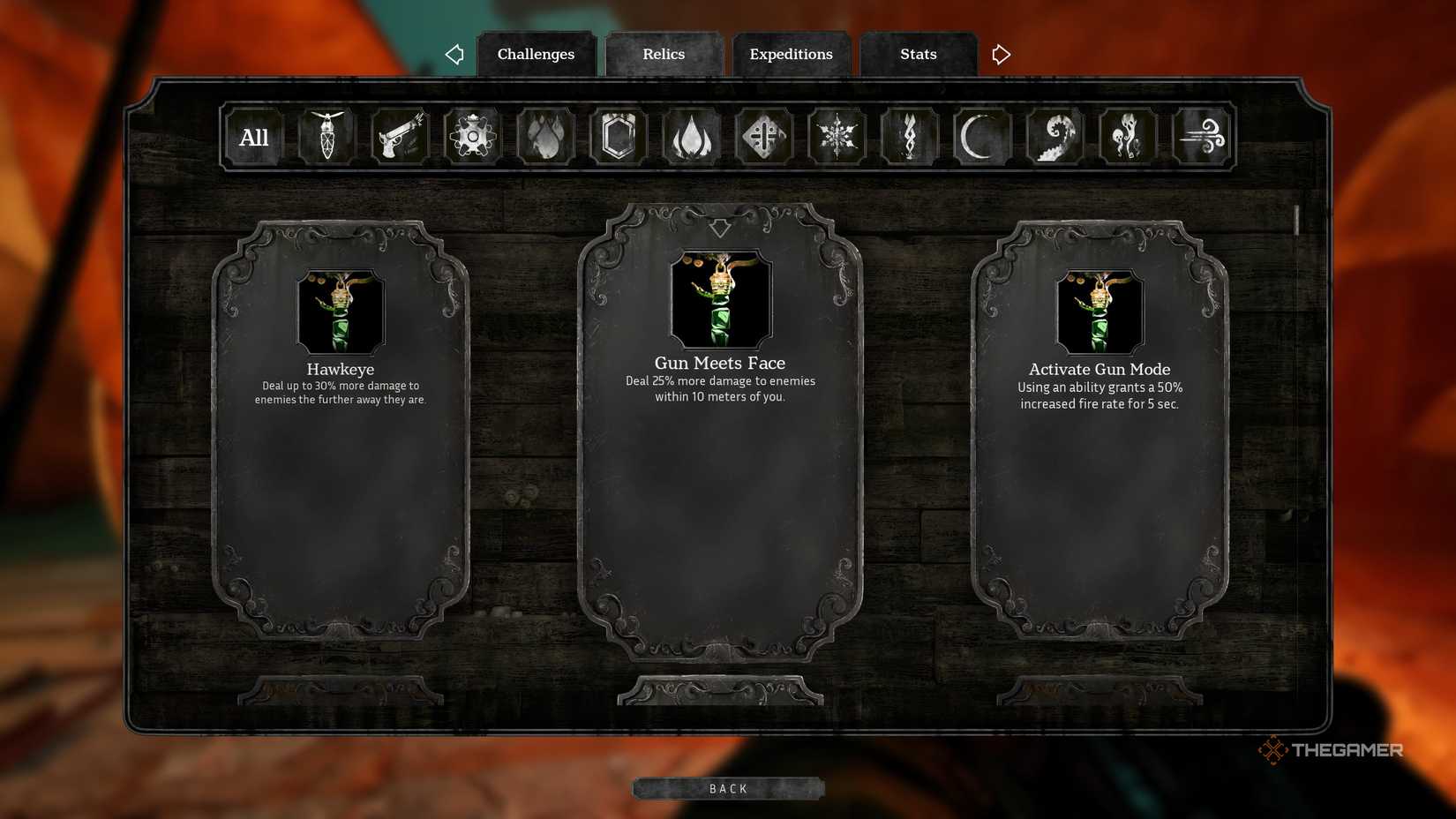 AByssus's logbook shows three charms.