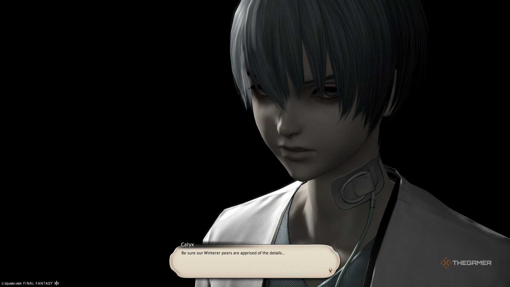 Calyx taking about Winterer peers in Final Fantasy 14.