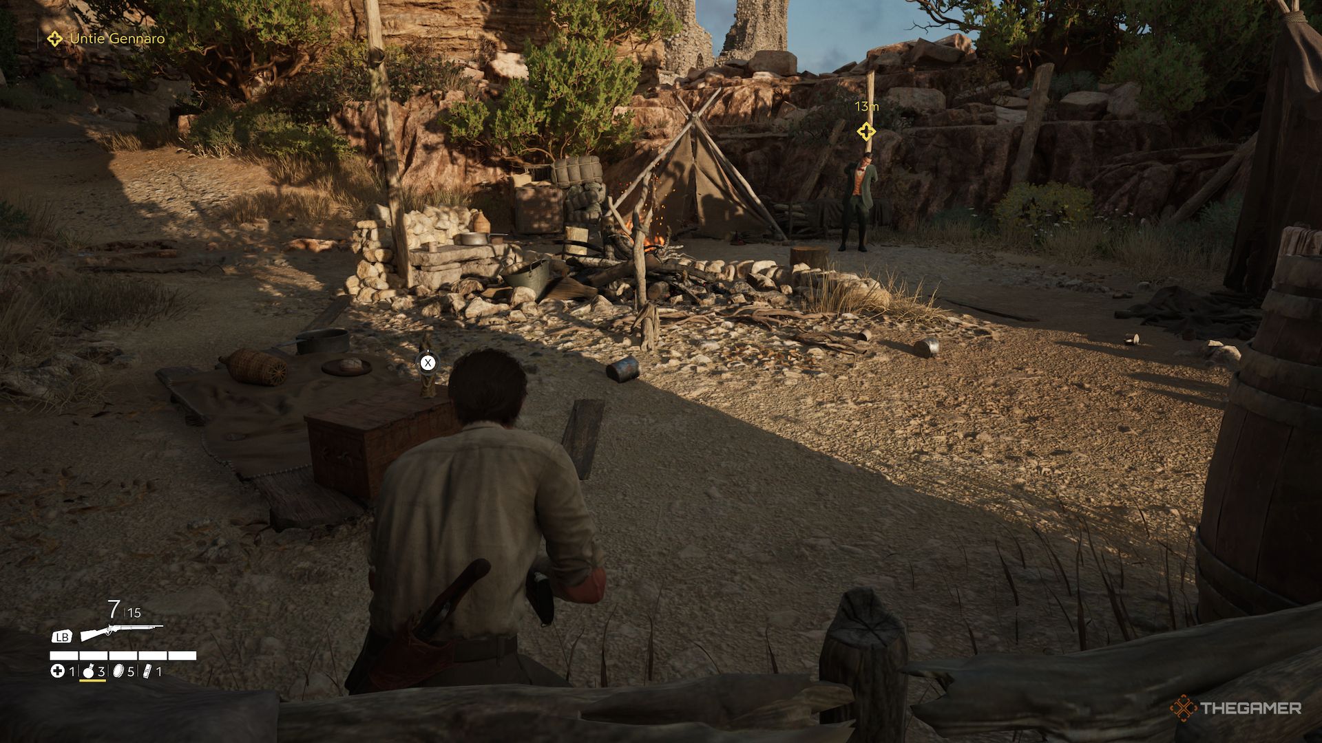 Magic near the camp fire in the mafia in the old country.