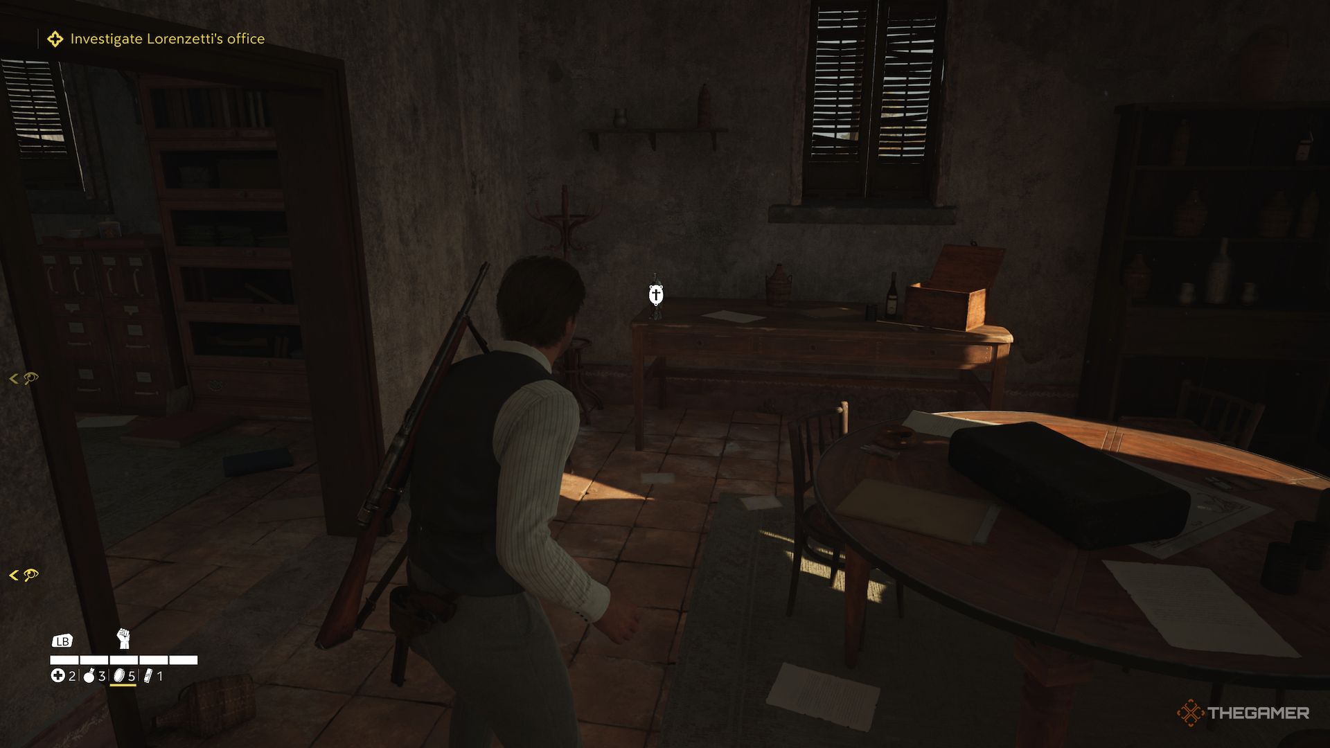 The magic on the table near the dining table in the mafia in the old ground.