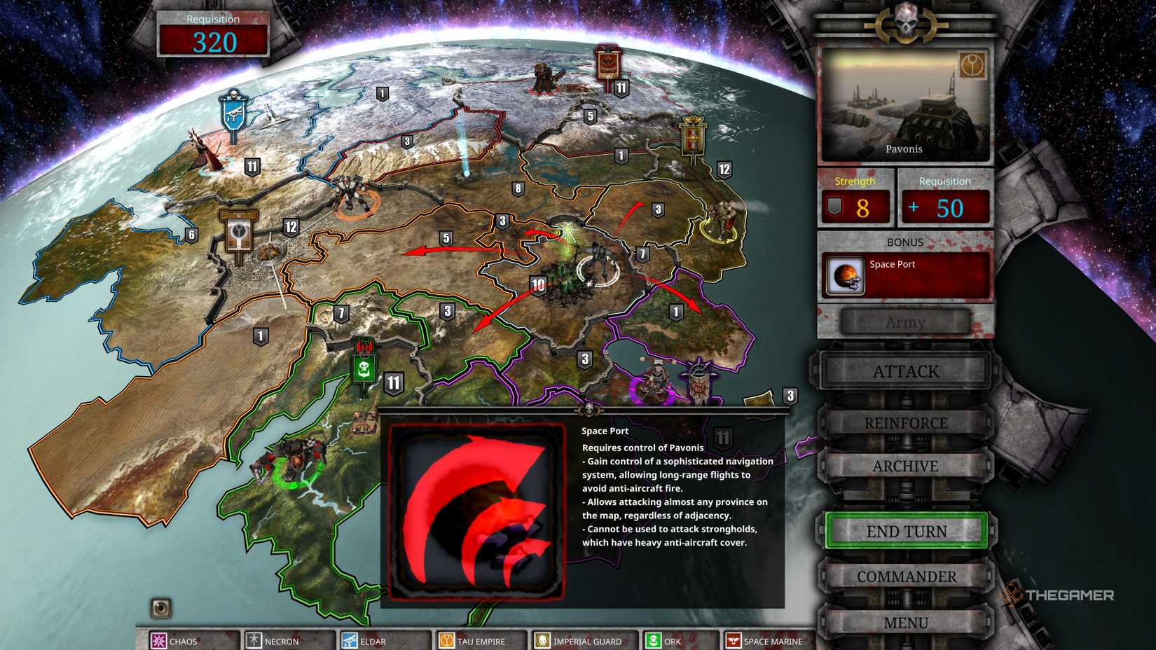 Dawn of War Dark Dark Crusade Campaign Map