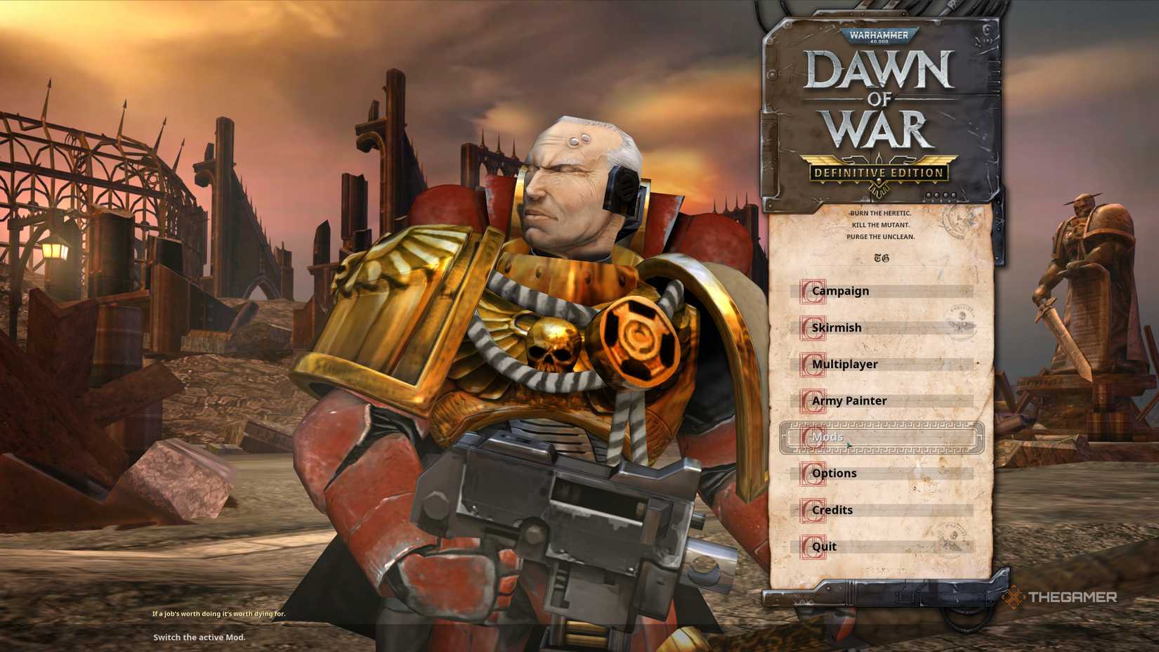 Dawn of War Main Menu