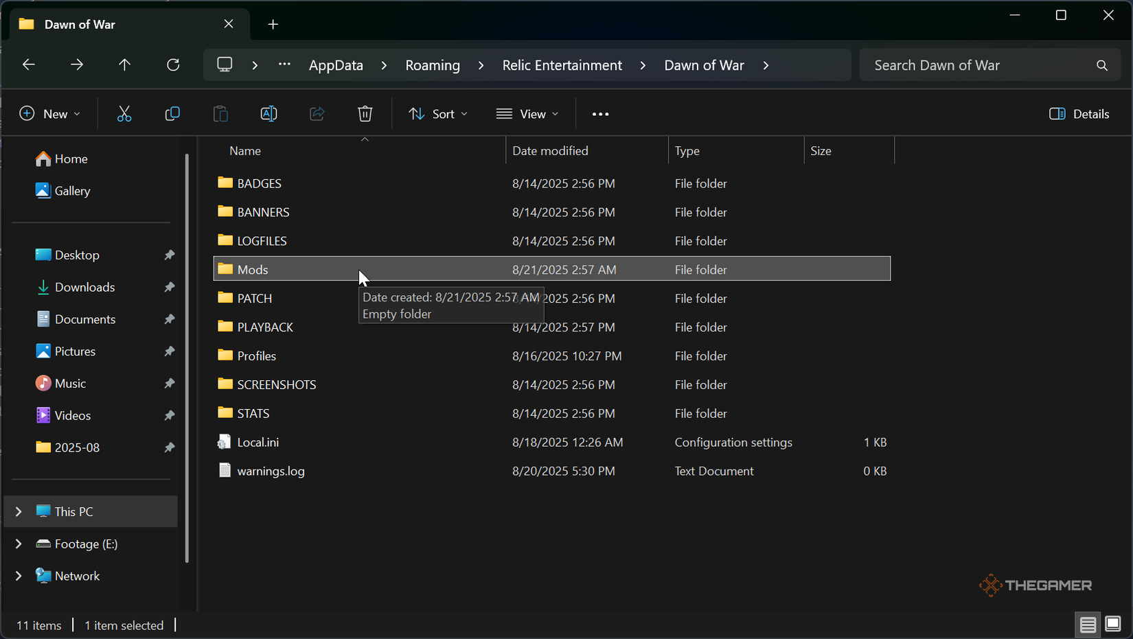 Dawn of War Mod Manager Files