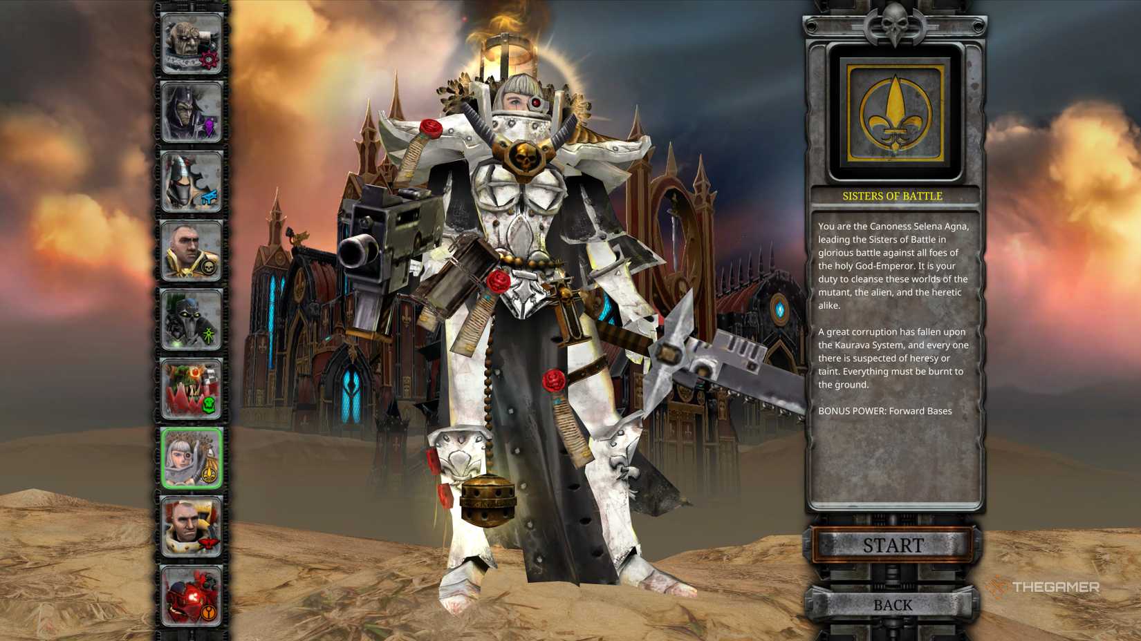 Dawn of War Sisters of Battle Faction