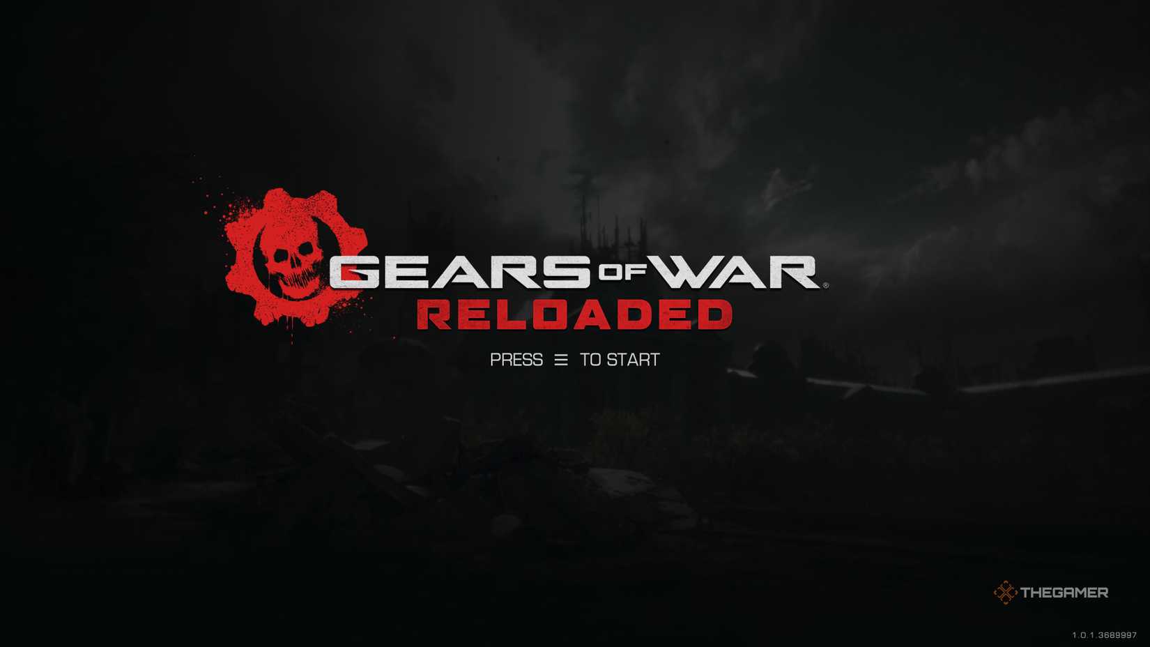Gears of War: Reload menu splesh screen.