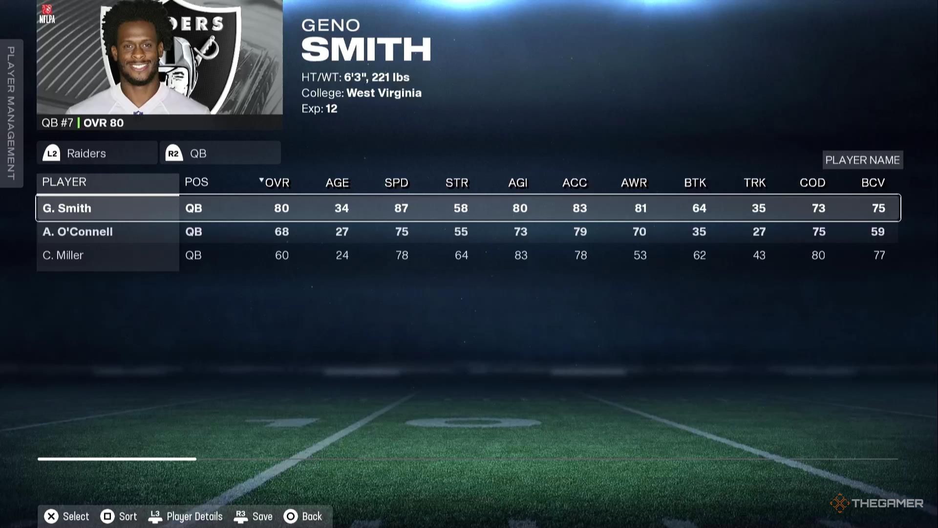 Geno Smith in Madden NFL 26.