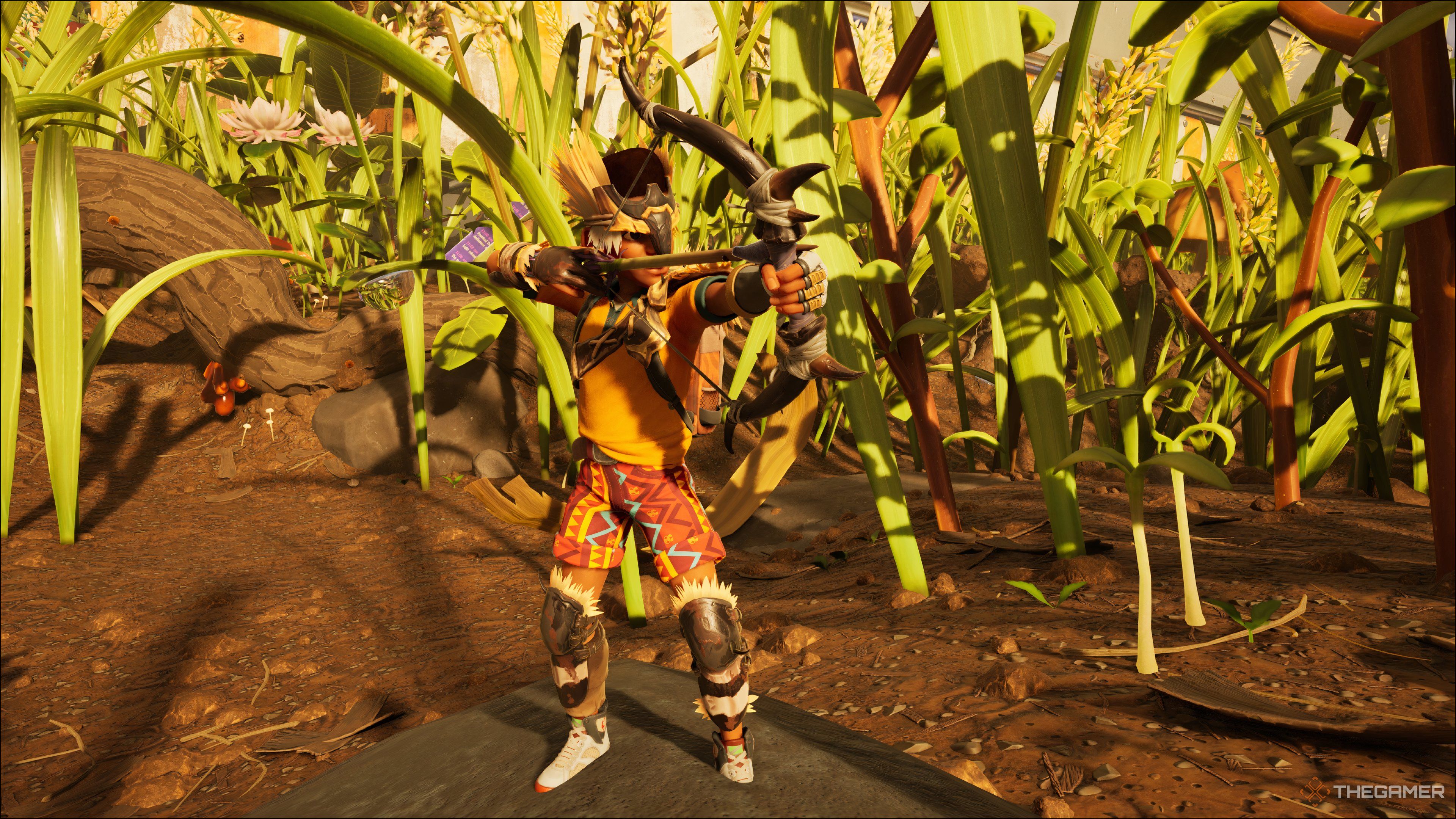 The biggest bow and arrows were shot as a ranger in GROUNDED 2.