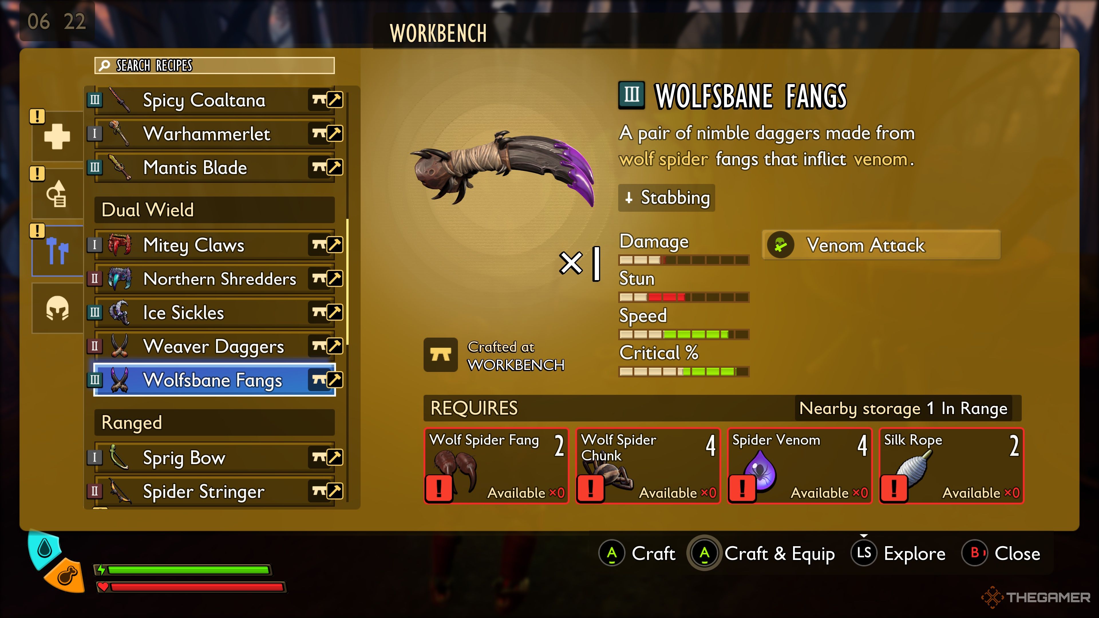 Ground WONFSBANE FANGE ROGUE Weapon 19-1