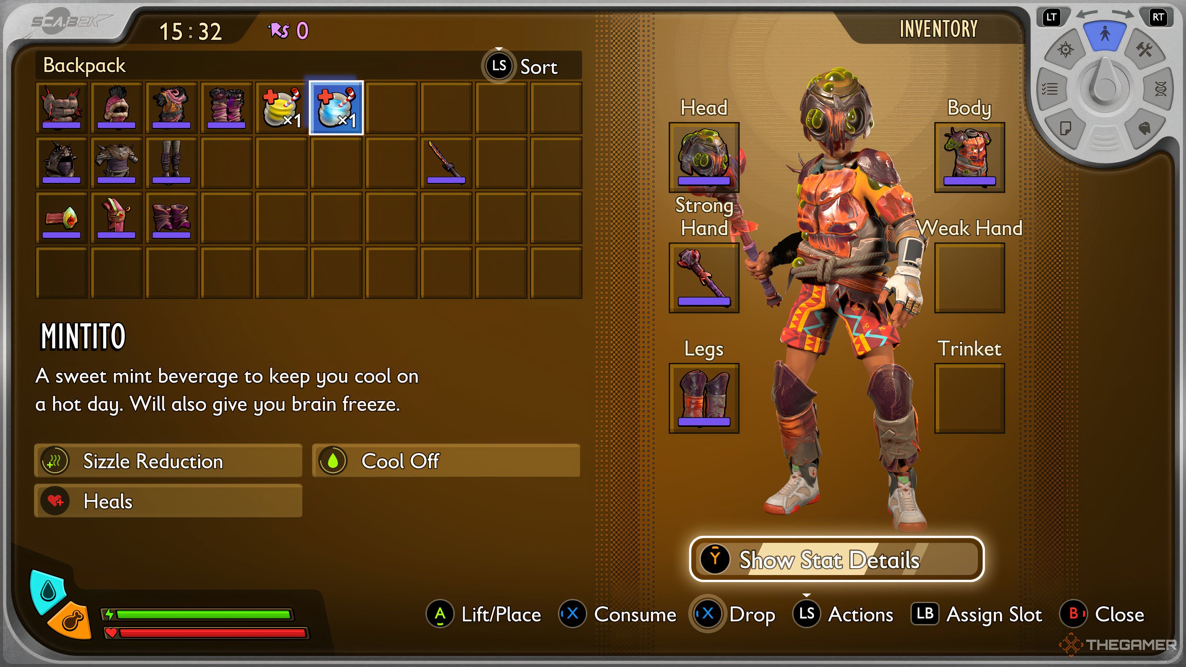 Mintito Smoothie is ground 2.