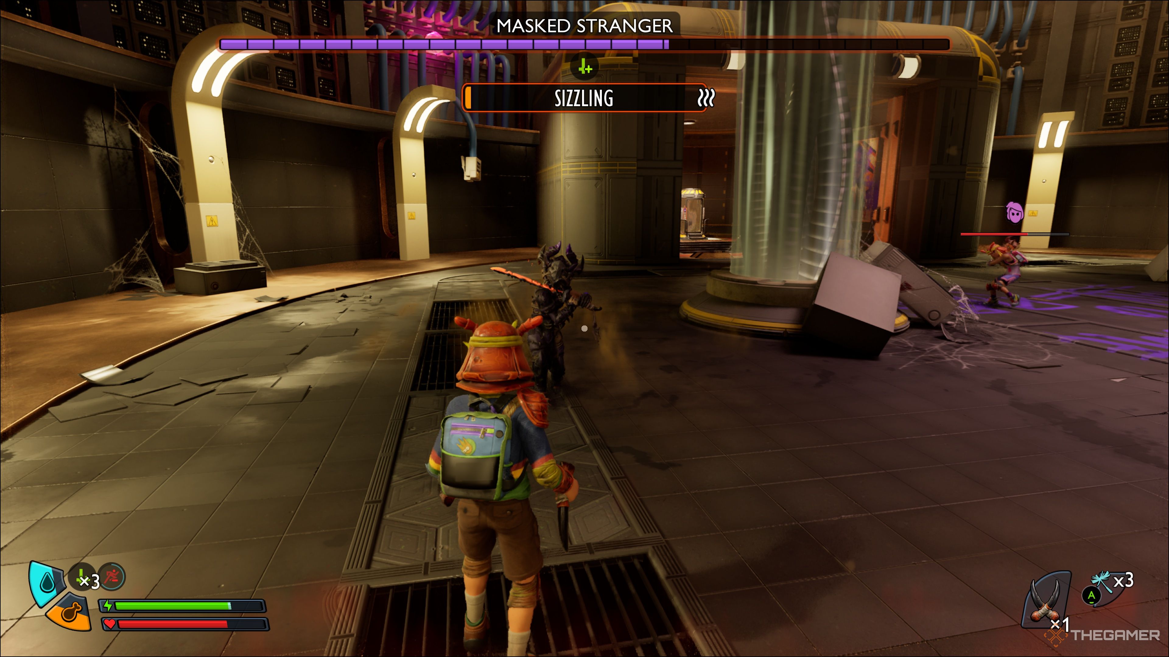 Masked Stranger Boss fights the sinking in grounding 2.