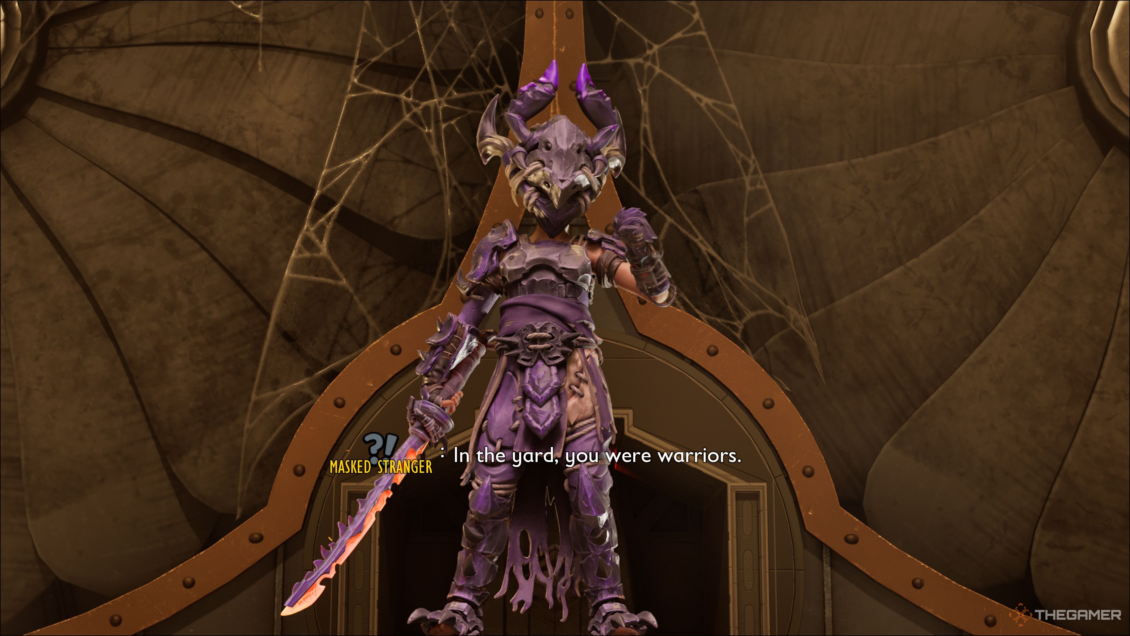 Masked foreign boss Intro in grounding 2.