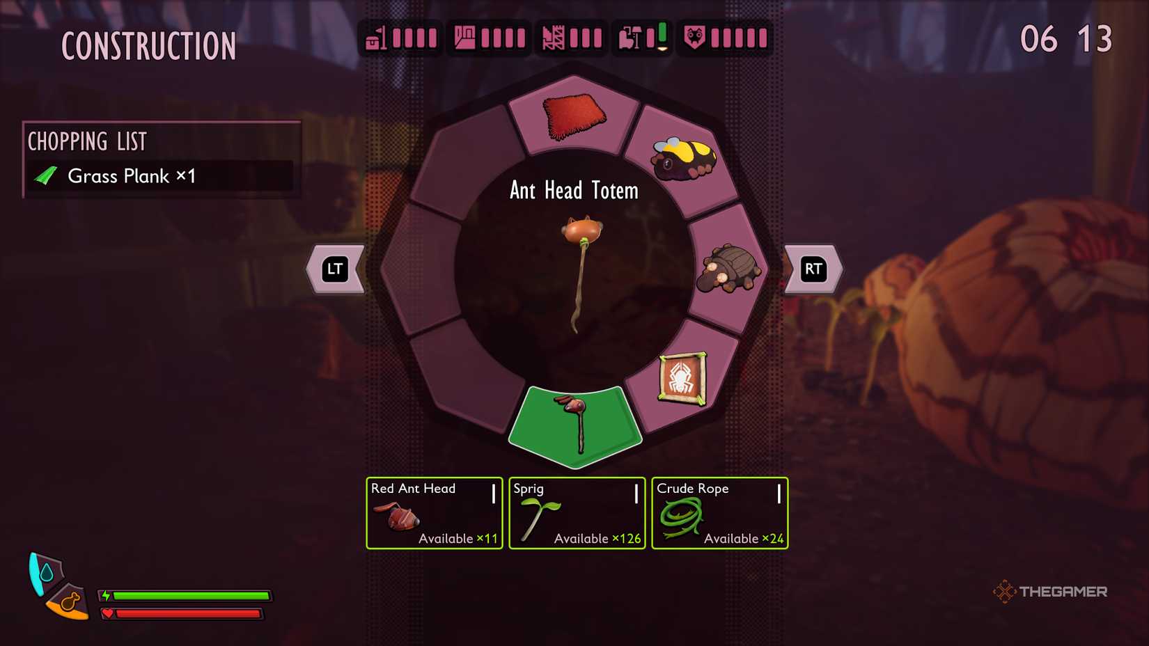 All the construction parts in the ground 2.