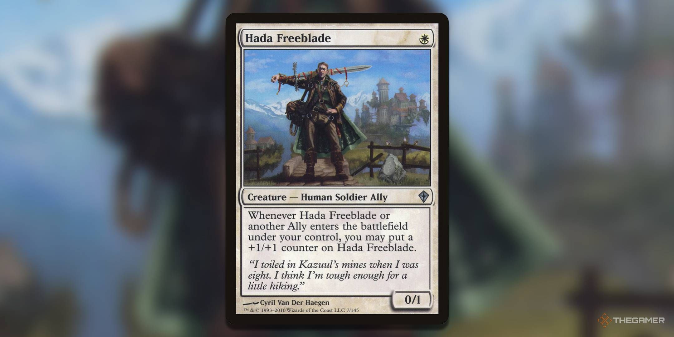 Magic: The Gathering 'S Worldwake Set Hada Freeblade Card.