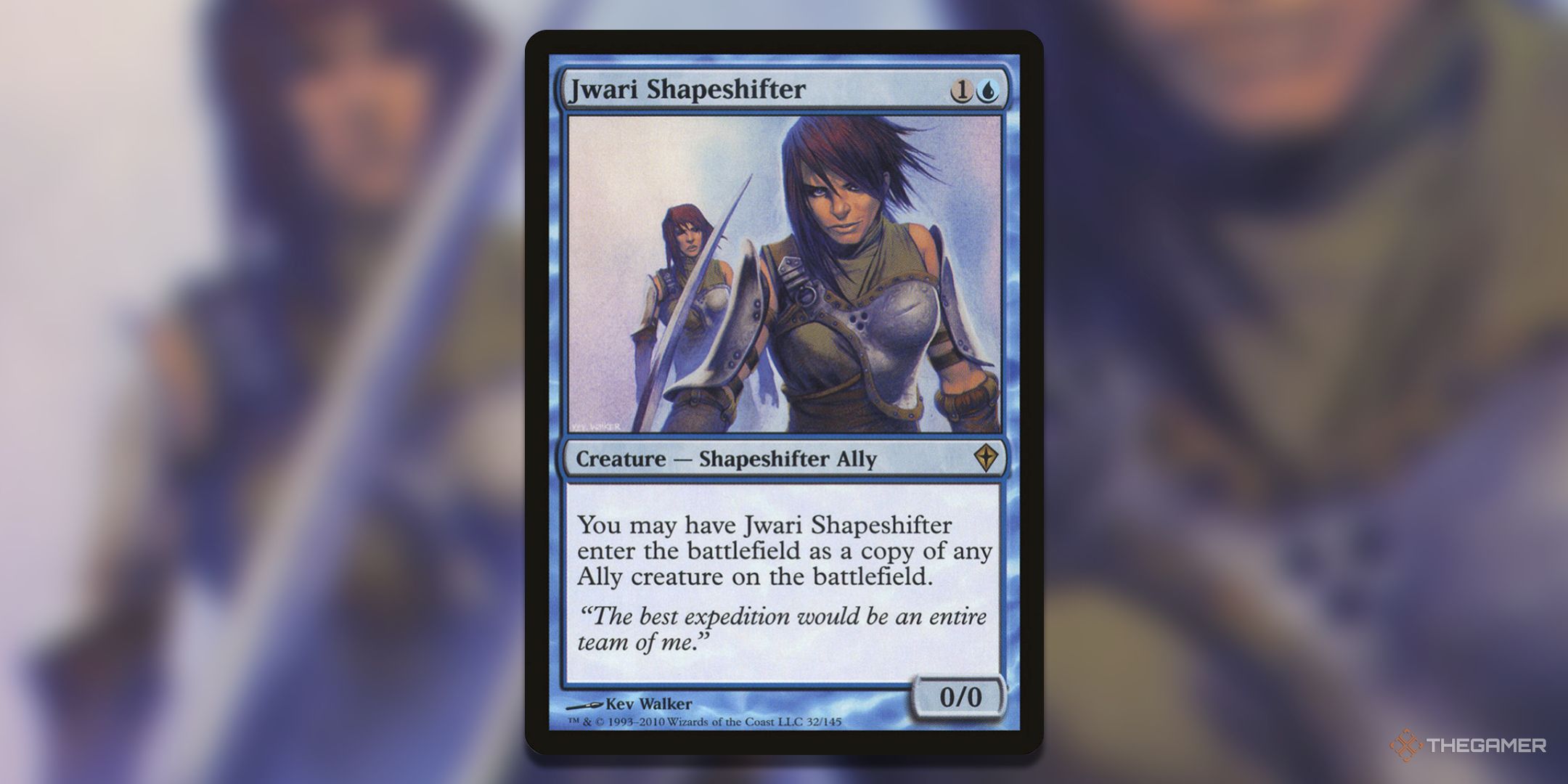 Magic: The Gathering 'S Worldwake Set JWara ShapeShifter Card.