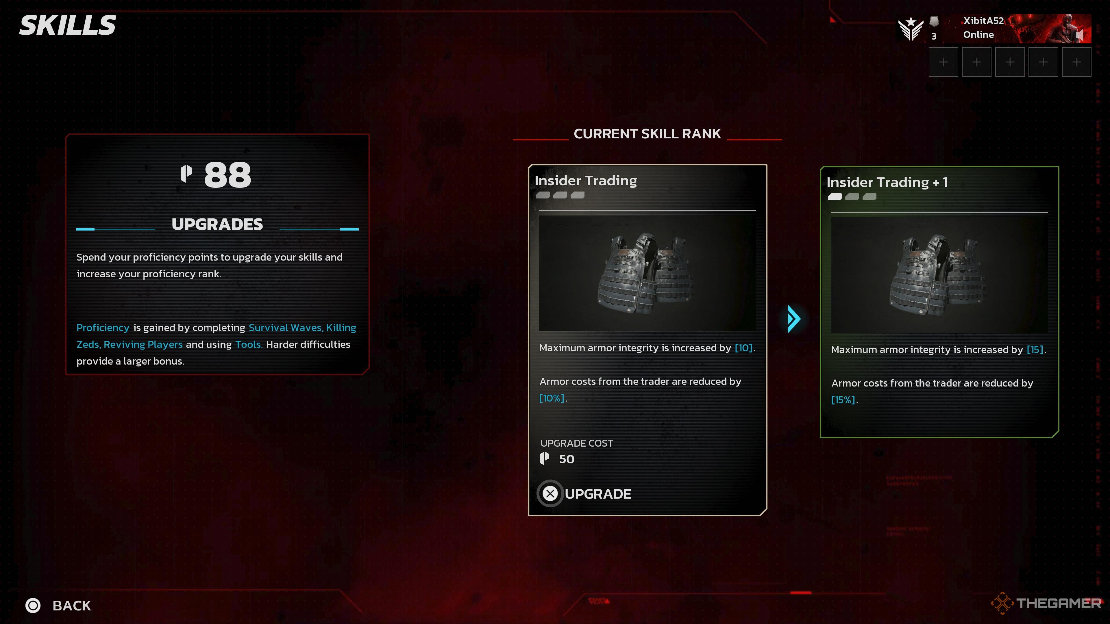 Improvement of the insider trading skills when killing Floor 3.