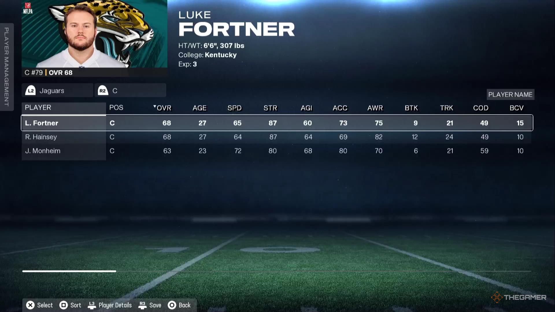 Luke Fortner in Madden NFL 26.