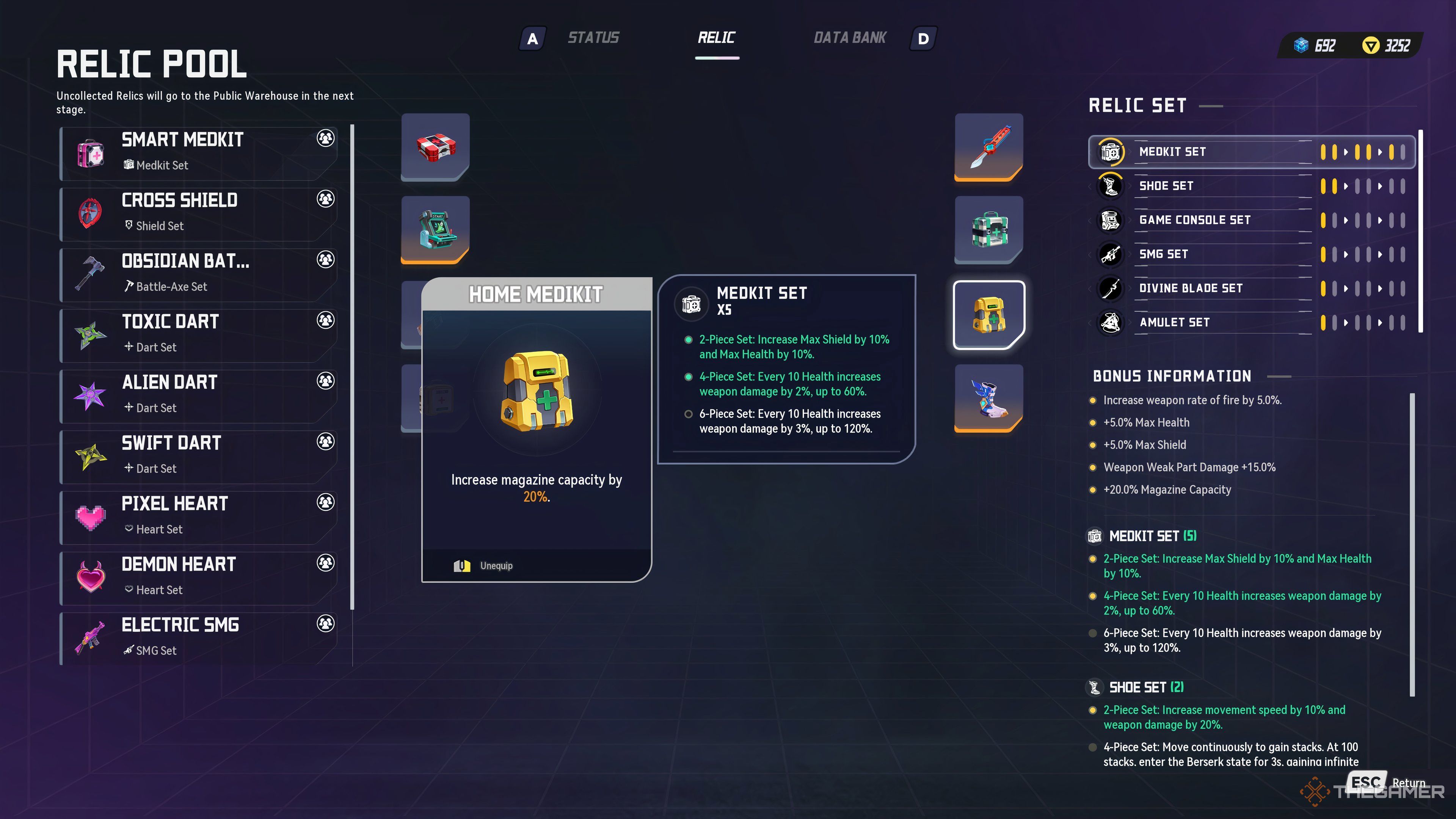 Medkit Set Relics for Colonel in Terminull Brigade.