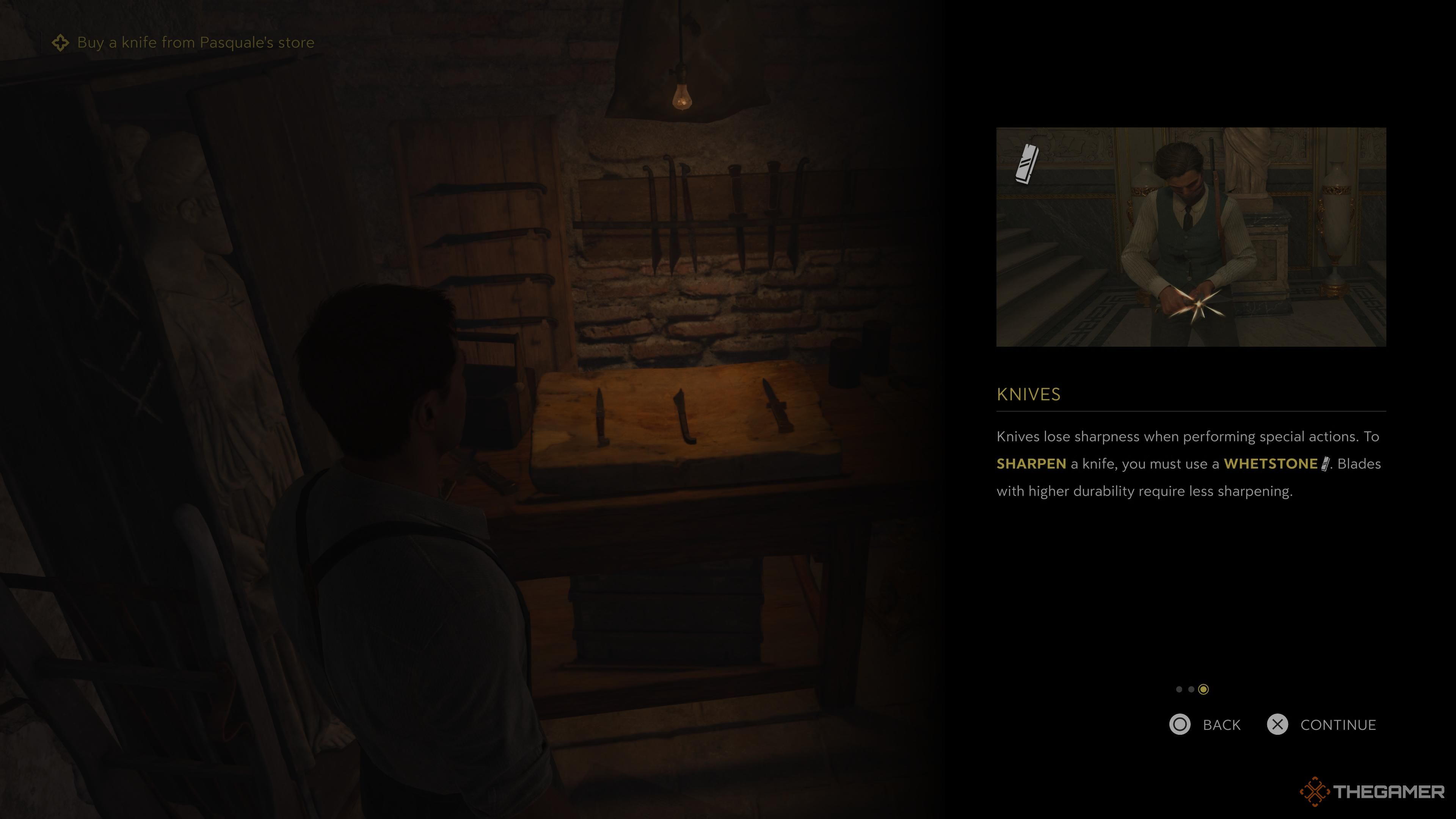 Whetstone tutorial in Mafia: The Old Country.