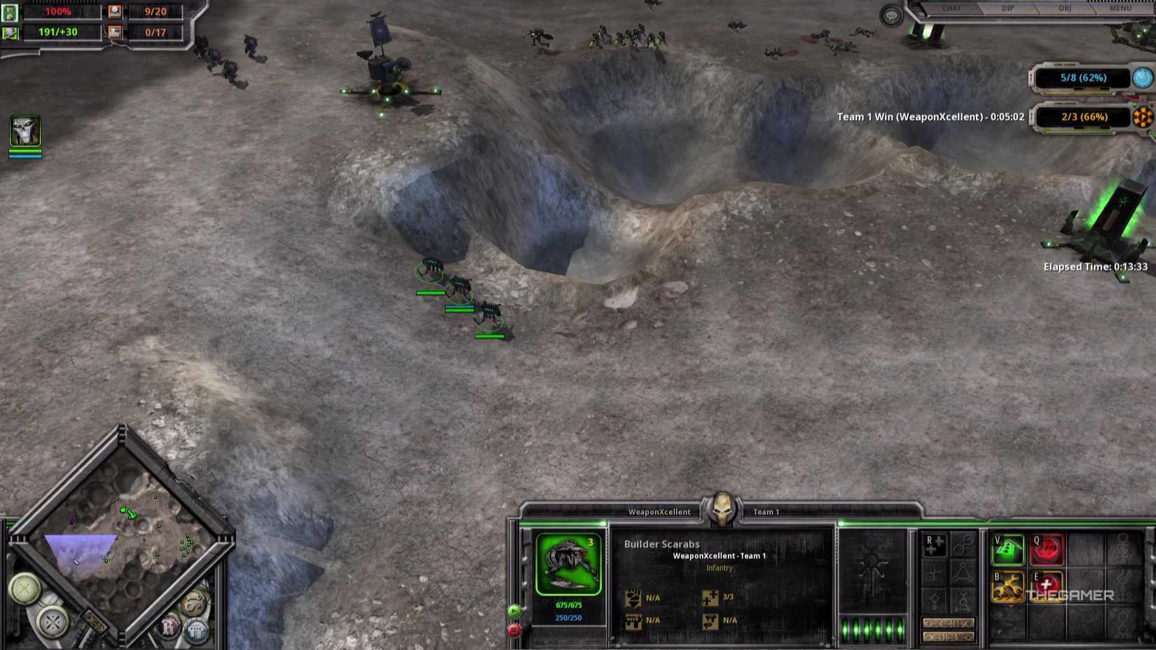 Necrons encroach enemy territory in Warhammer 40000 Dawn Of War.