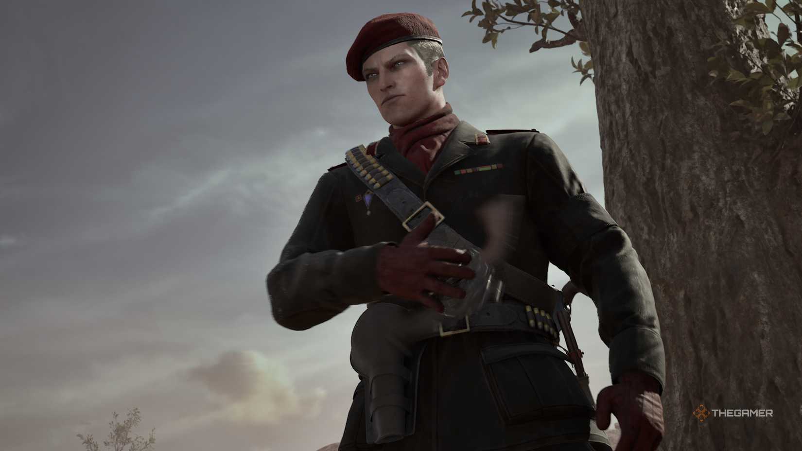 OCELOT is a metal gear solid delta snake eaten and rotates the revolver.