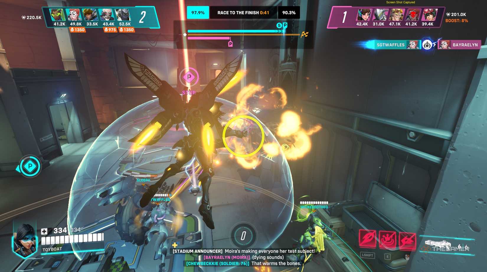 Pharah pressed the payload and uses its ultimate in Overwatch 2.