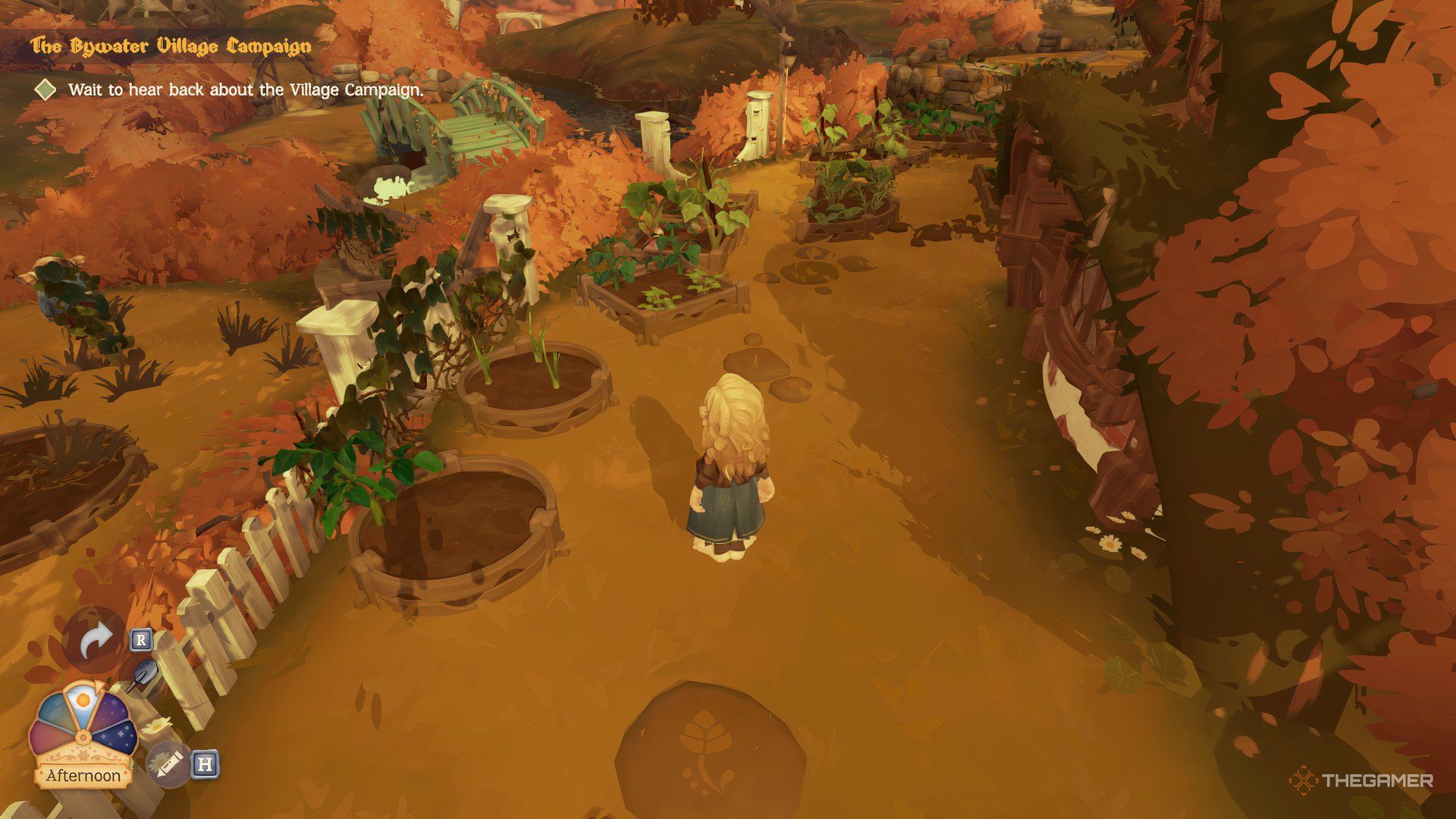 Crops grow in several pots in Shire stories.