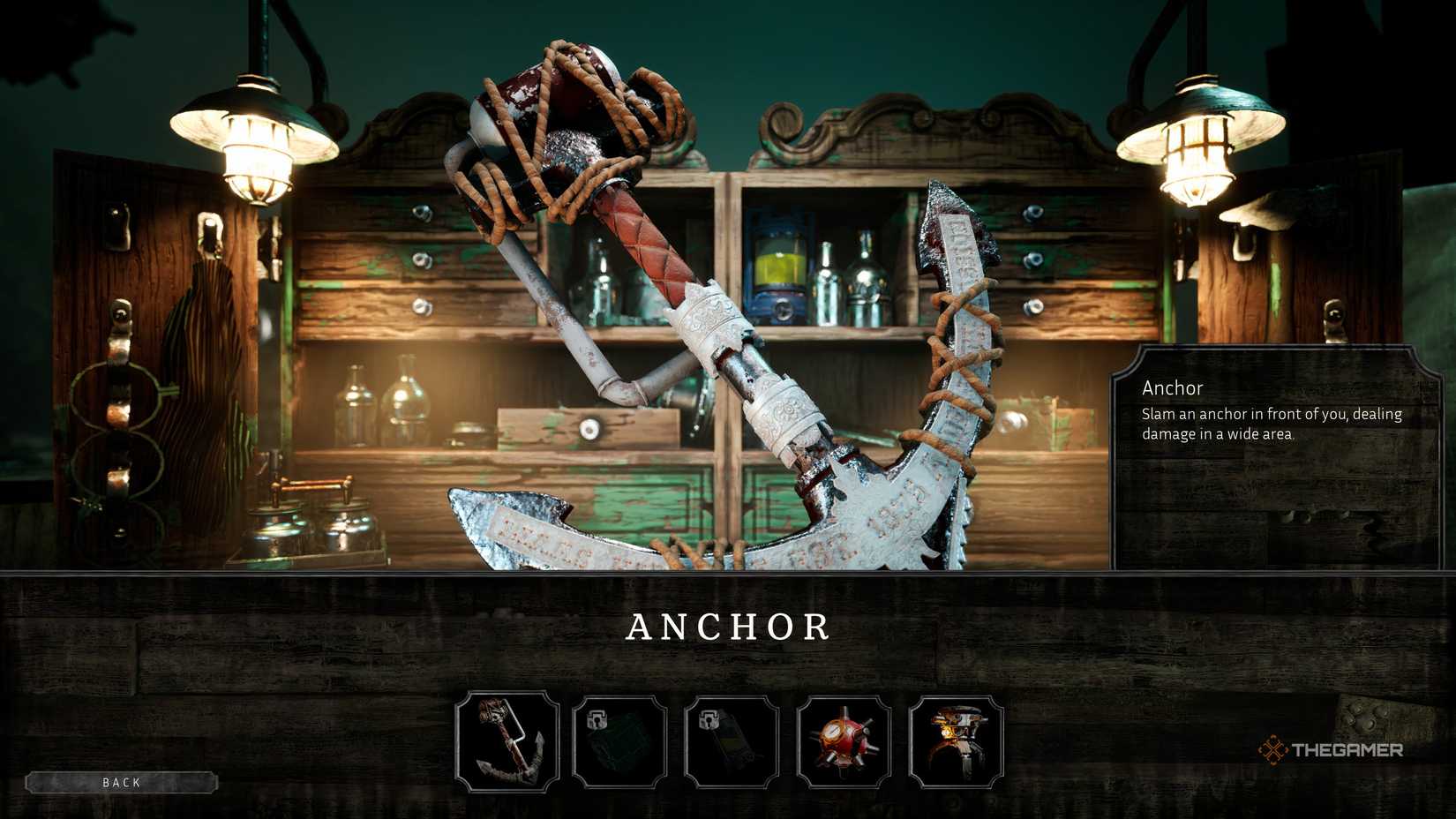 AByssus anchor weapon.