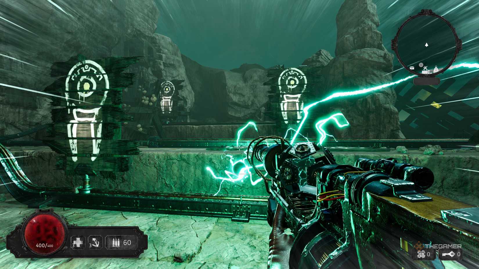 Tesla guns are active in Abyssus in the training range.