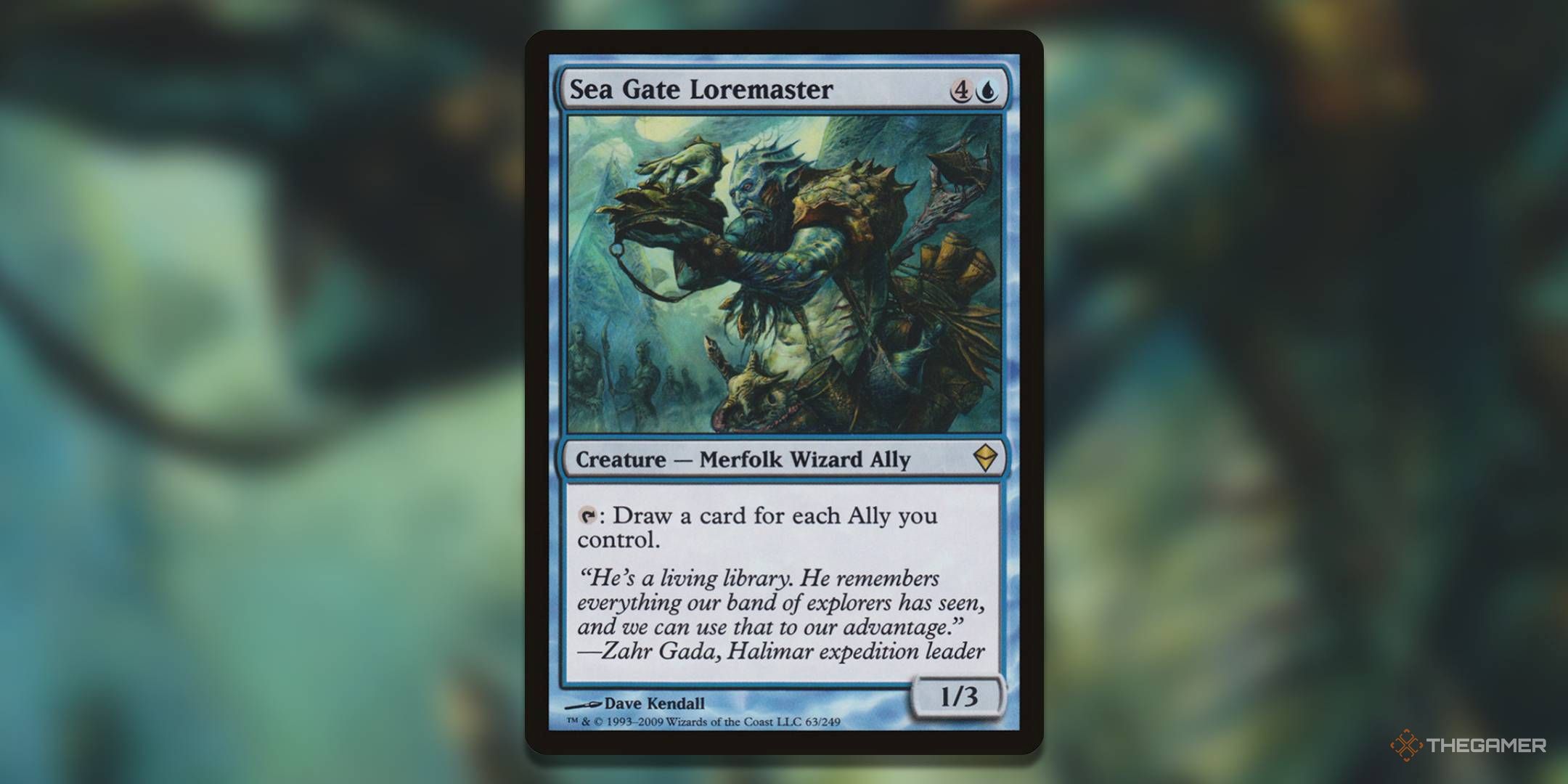 Magic: The Gathering's ZENDIKAR Sea Gate Loremaster Card.