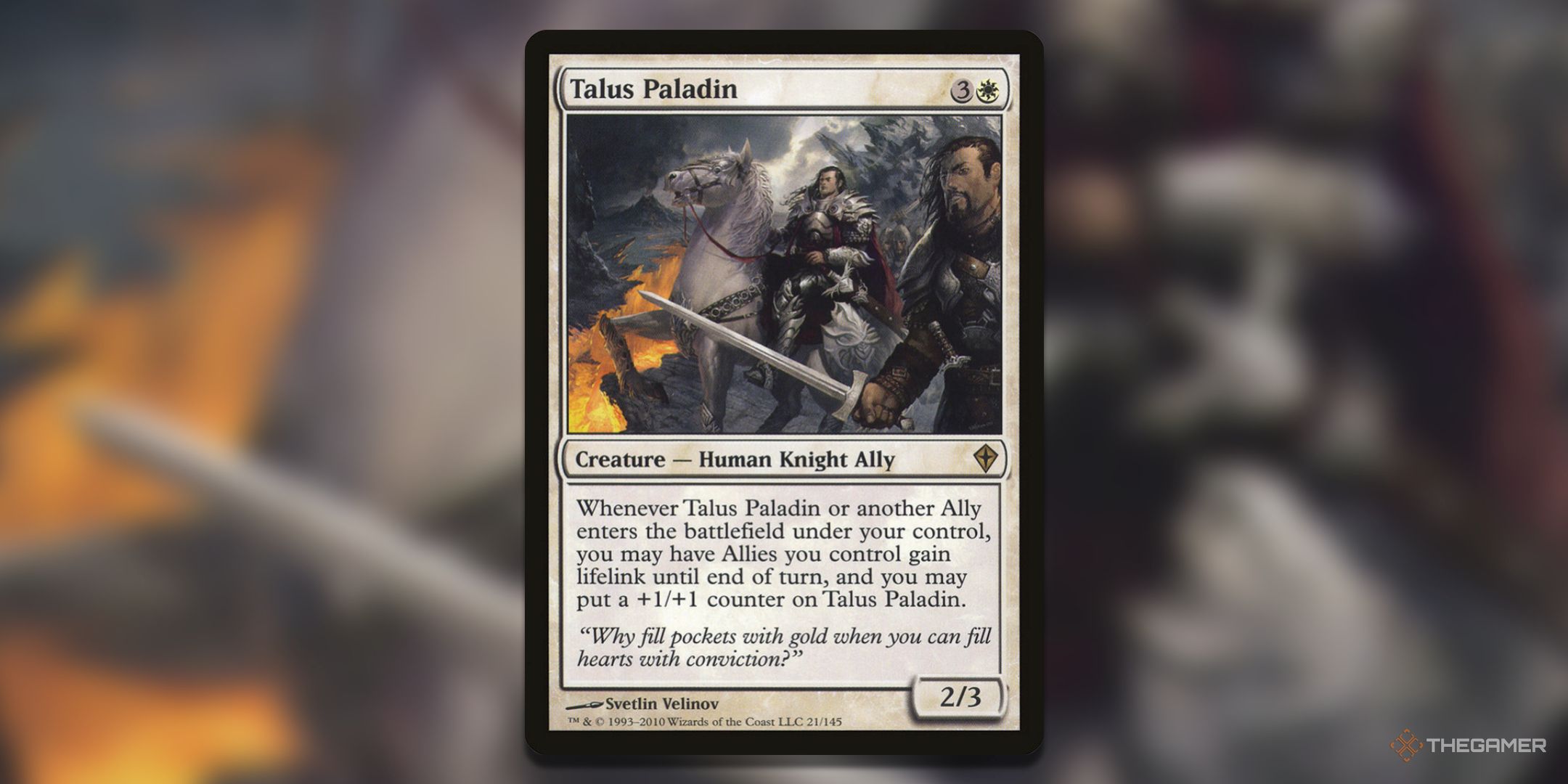 Magic: The Gathering's Talus Paladin Card.
