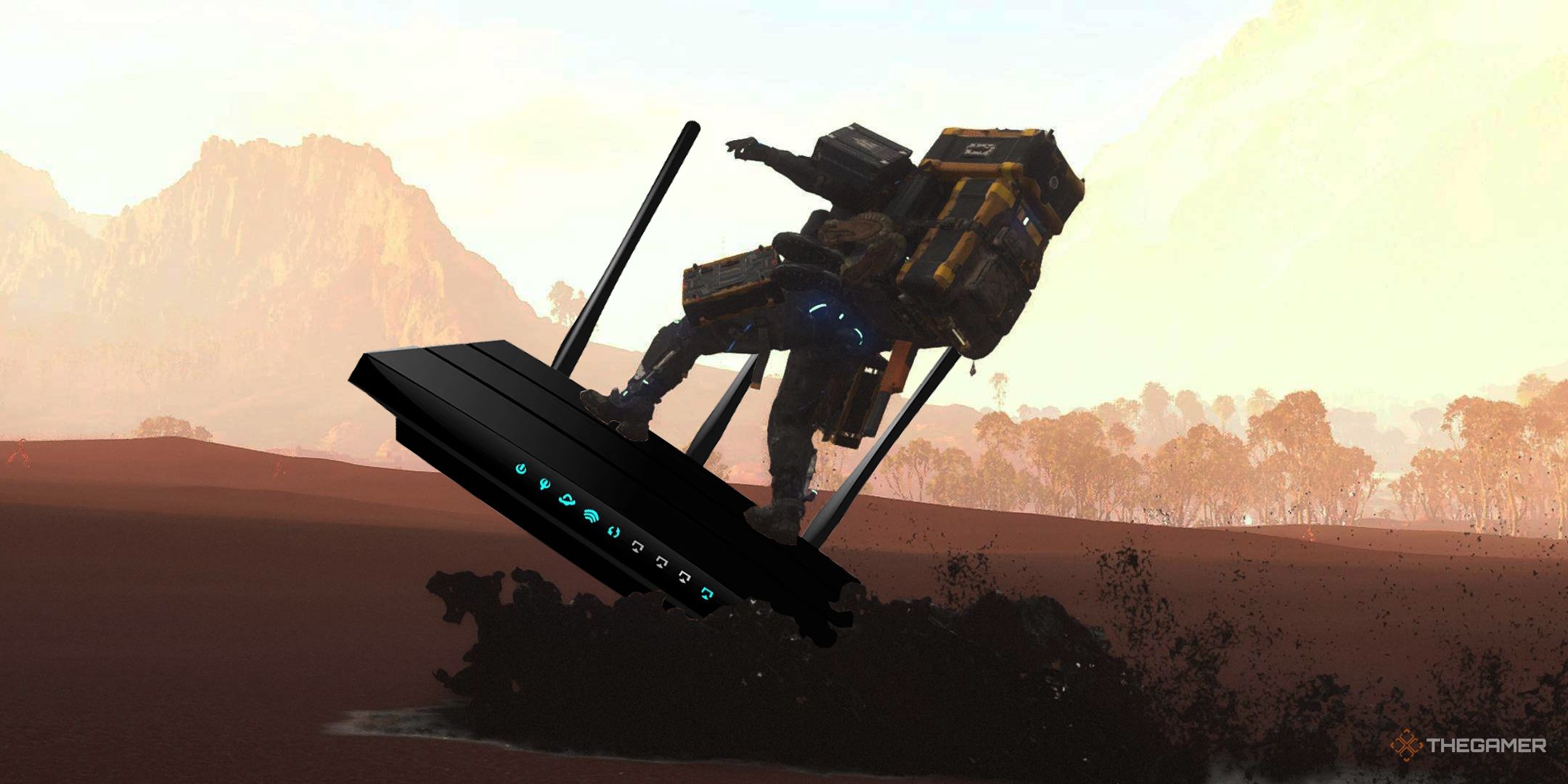 TG death surfing to an internet router.