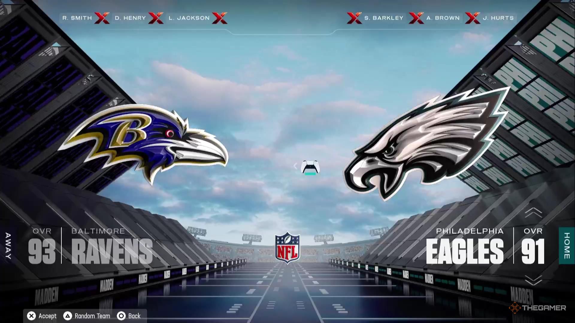 The Eagles in Madden NFL 26.