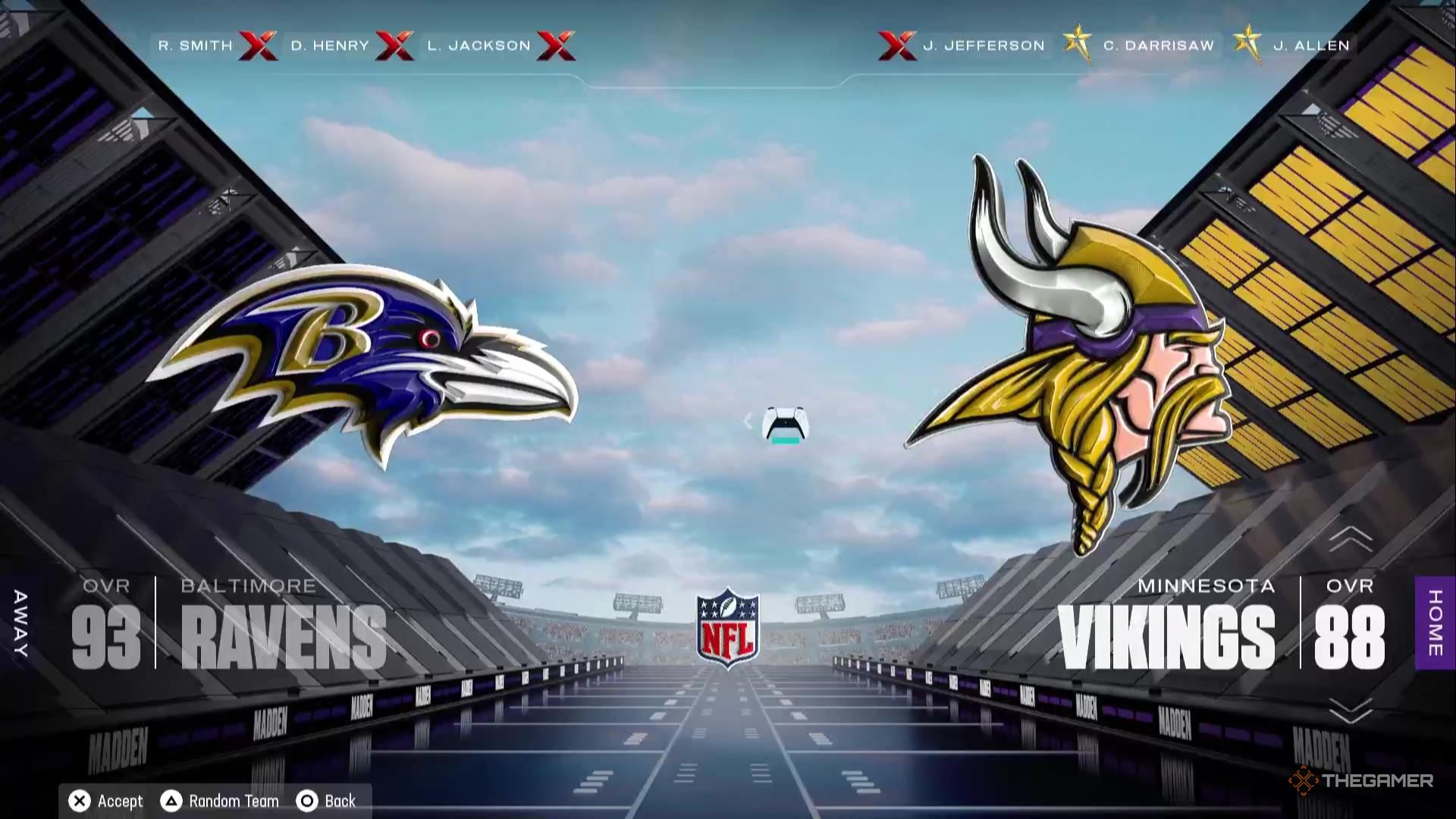 The Vikings in Madden NFL 26.