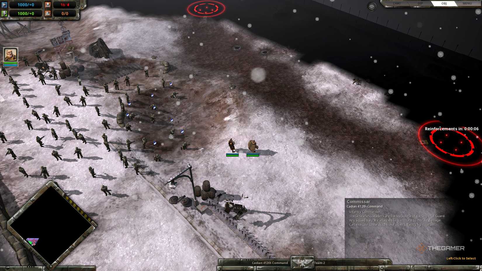 The Commissar selected in Warhammer 40K: Dawn of War - Definitive Edition.